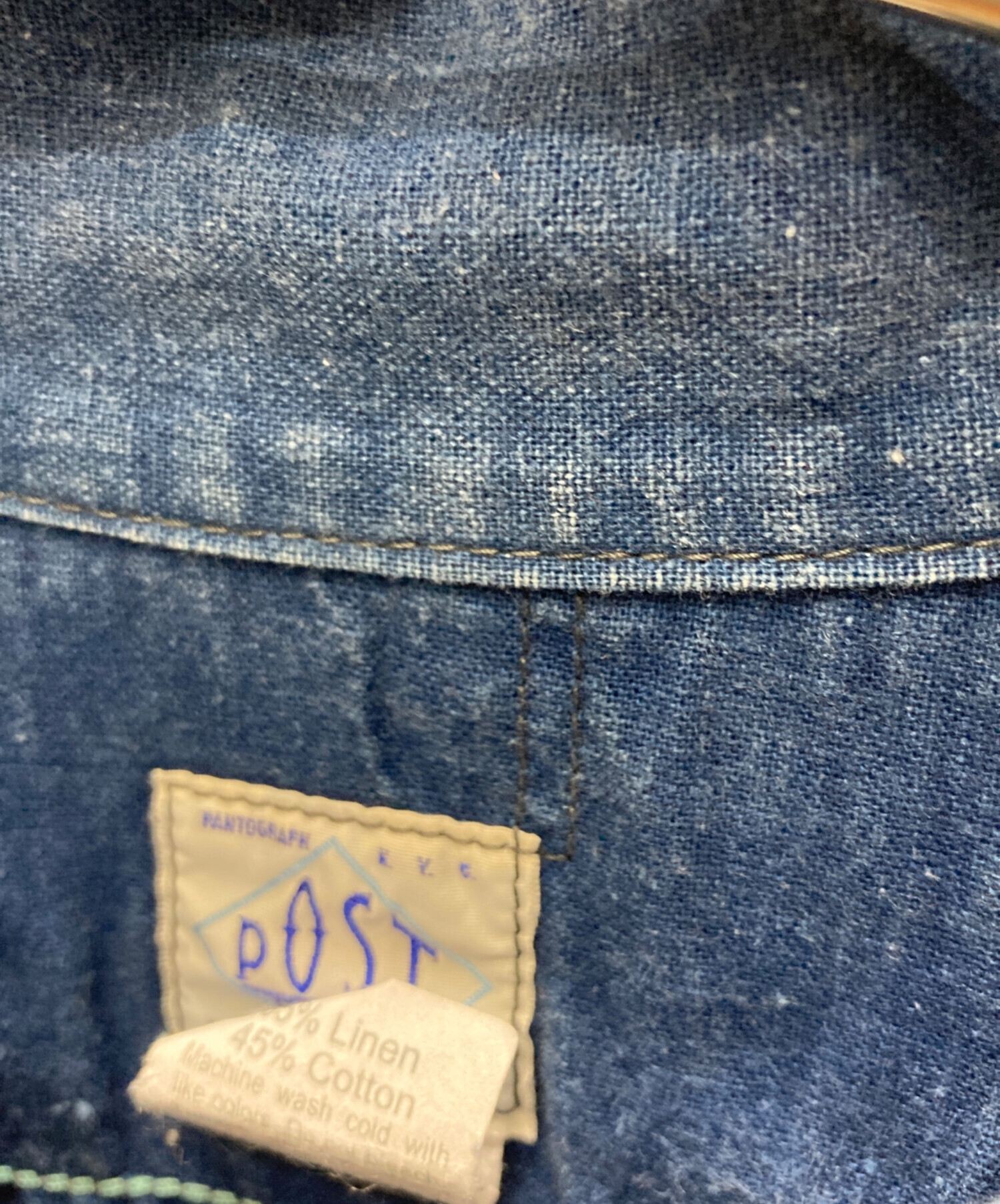POST OVERALLS ジップアップデニムジャケット　USA製 中古・古着通販】POST O'ALLS (ポストオーバーオールズ) ジップアップ