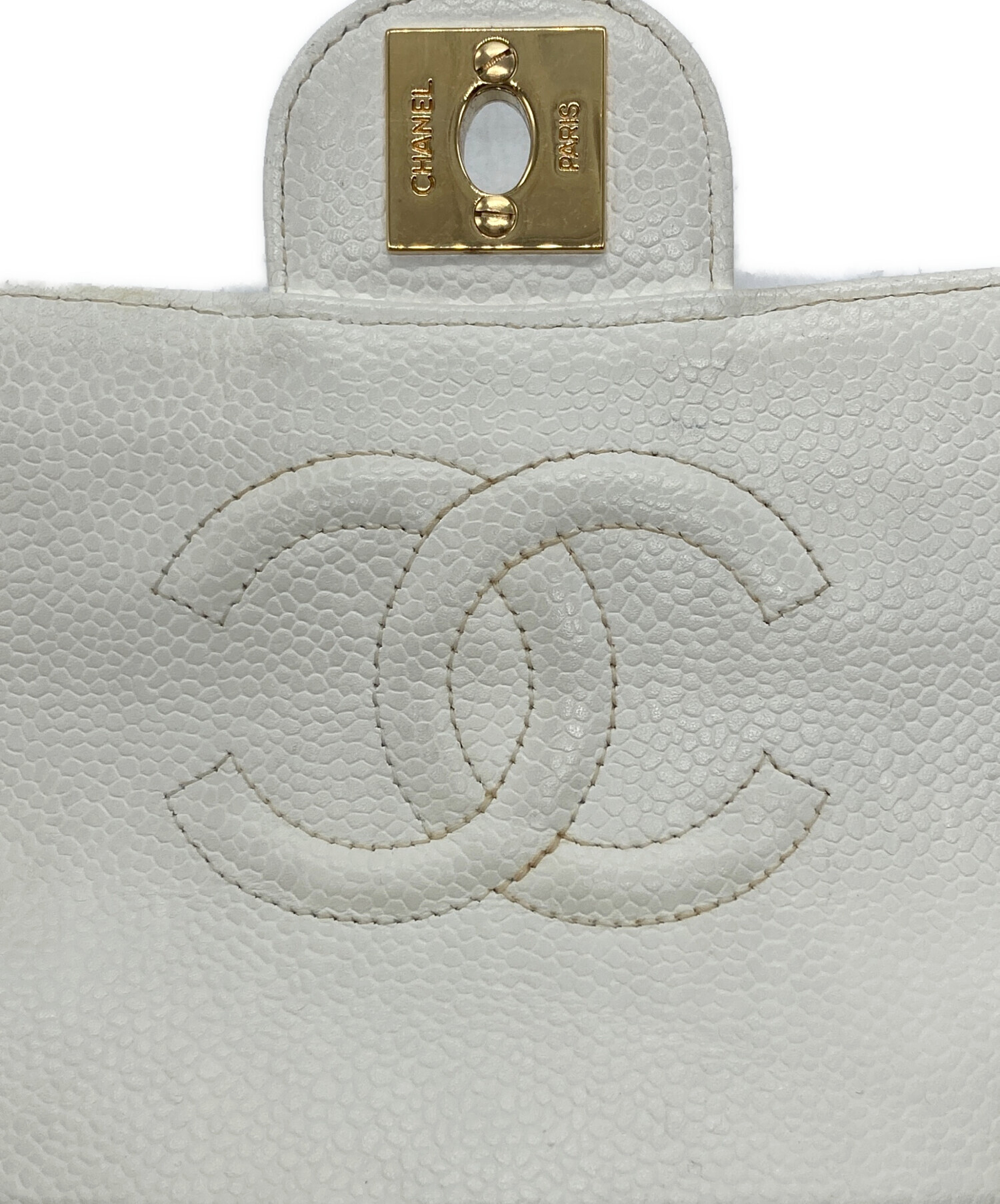 CHANEL ホワイト ミニバッグ シャネル CHANEL パール チェーン ミニマトラッセ 29番台 2019-2020