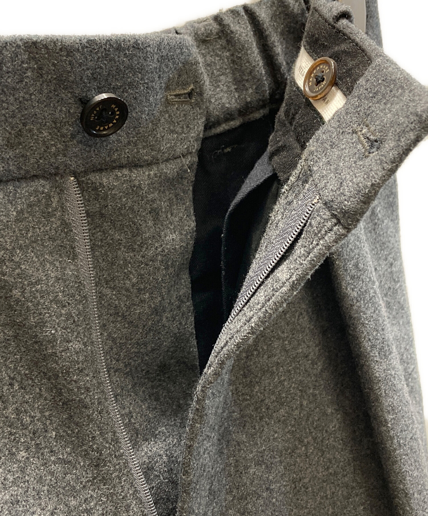 中古・古着通販】MARKAWARE (マーカウェア) FRONT PLEATS PEGTOP