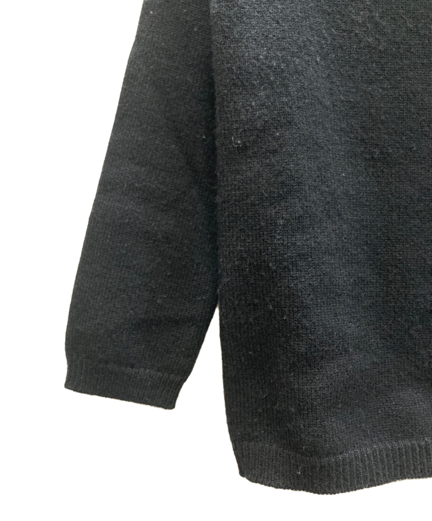 中古・古着通販】PRADA (プラダ) カシミヤビジューニット ブラック