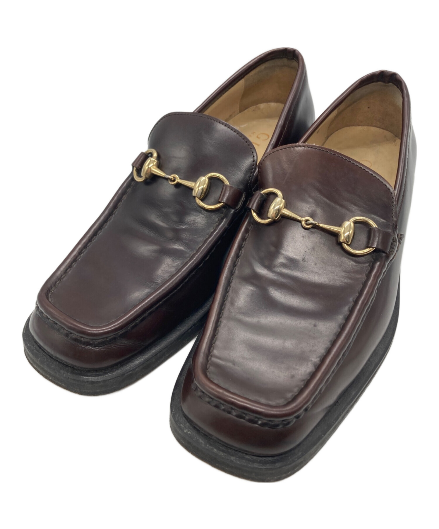 グッチ　ホースビット　ローファー　　ブラウン　GUCCI　40 中古・古着通販】GUCCI (グッチ) ホースビットローファー ブラウン