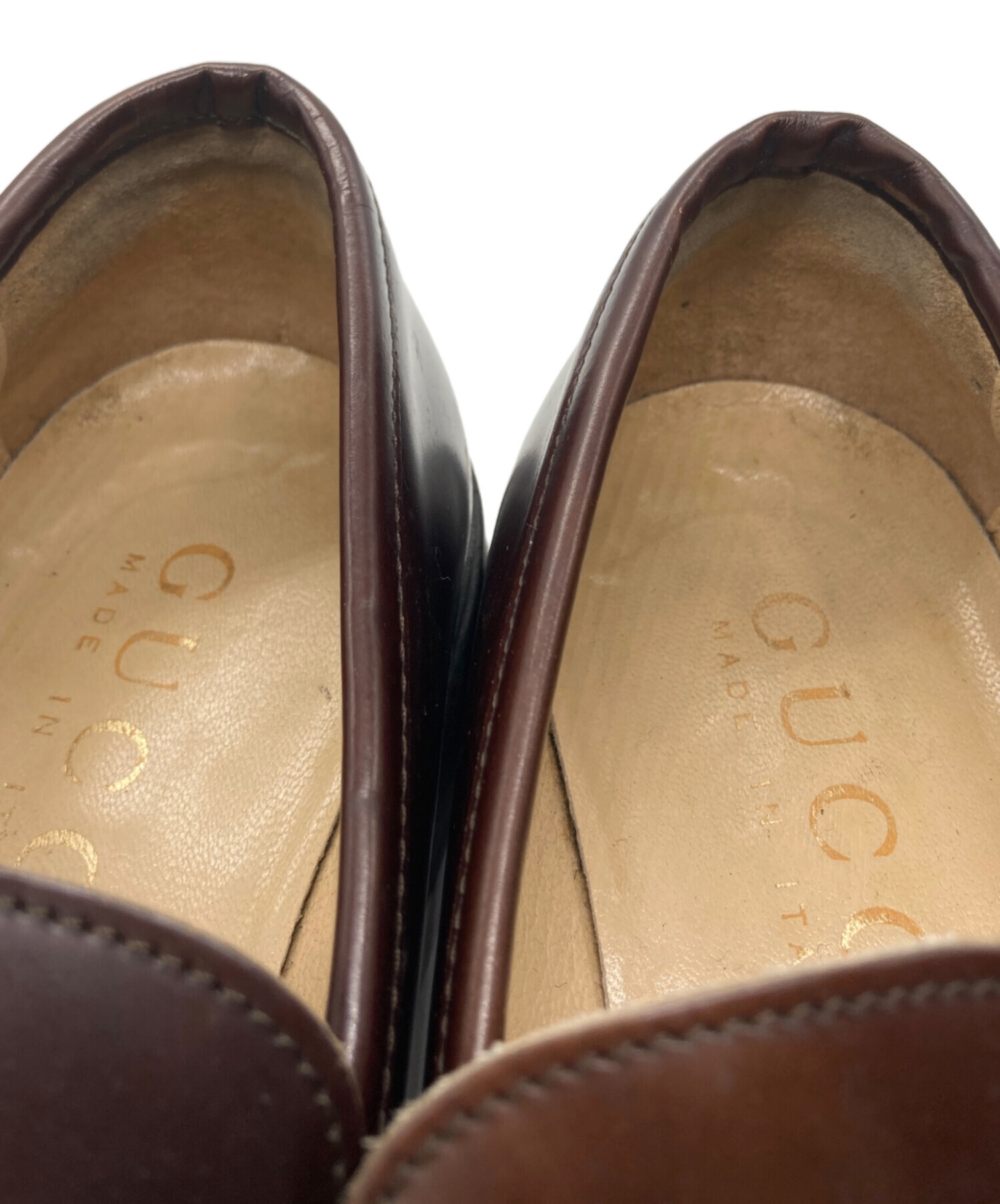 グッチ　ホースビット　ローファー　　ブラウン　GUCCI　40 中古・古着通販】GUCCI (グッチ) ホースビットローファー ブラウン