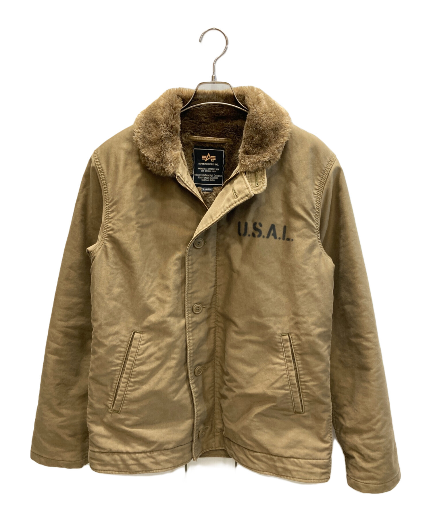 【訳あり】【Sサイズ】【希少旧タグ】【ビンテージ】【アルファ】【N-2B】カーキ ALPHA Nー3B カーキ Sサイズ ビンテージ美品】【超希少旧タグ