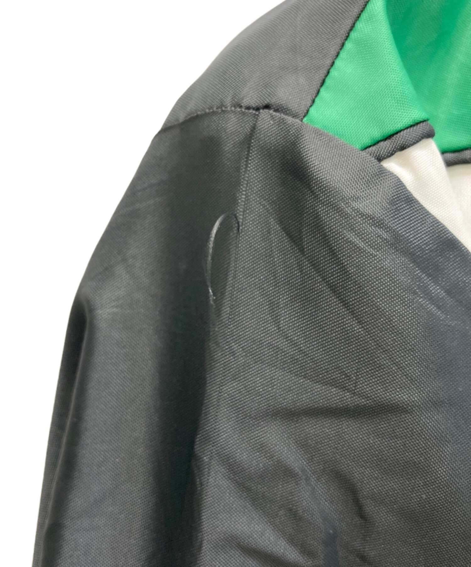 中古・古着通販】NEFF (ネフ) ナイロンスタジャン グリーン×ブラック