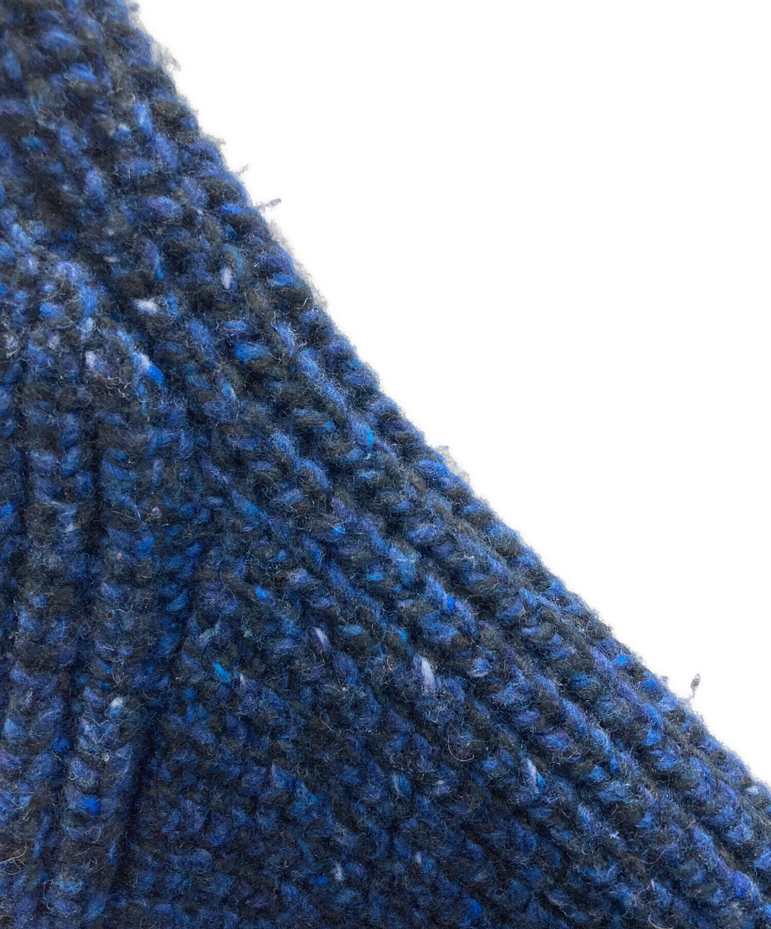 中古・古着通販】ebure (エブール) カシミヤ混Vネックニット ネイビー