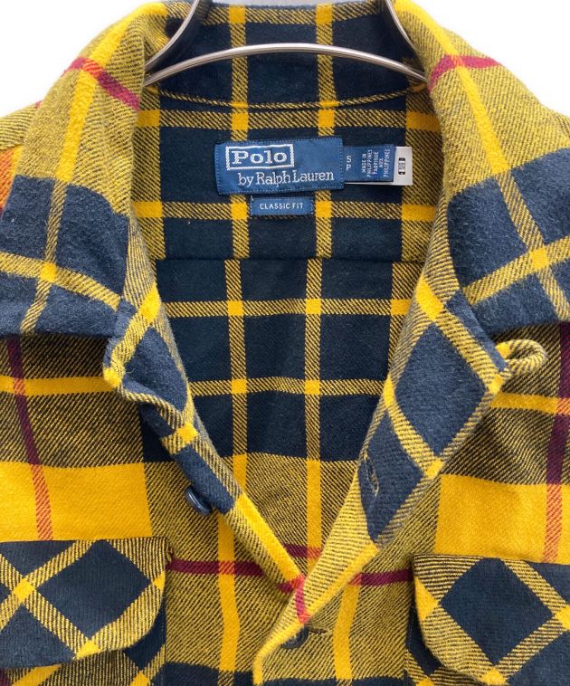 【新品】RALPH LAUREN スリムフィット チェック柄 シャツ イエロー 中古・古着通販】POLO RALPH LAUREN (ポロ・ラルフローレン) チェック