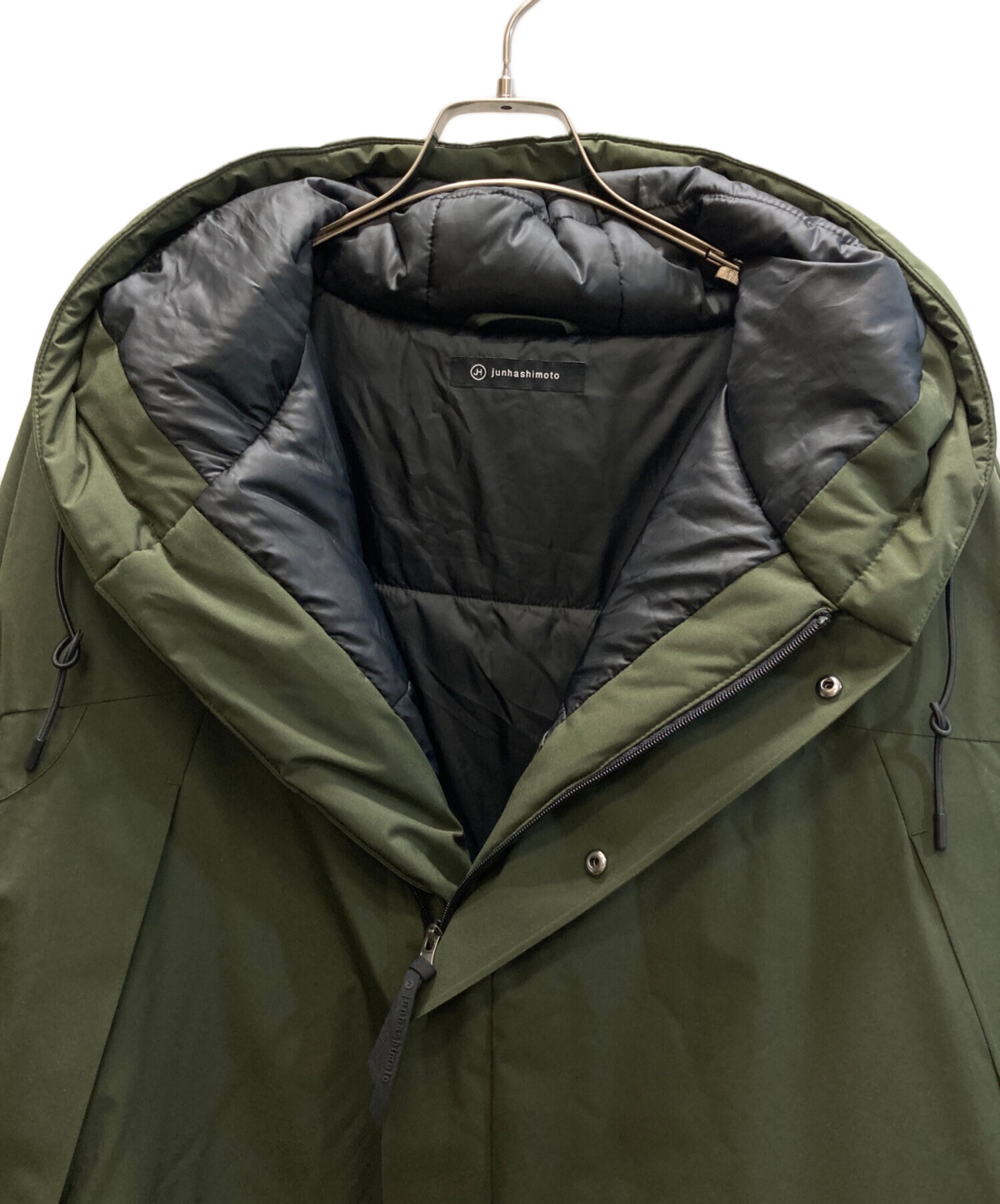 ジュンハシモトjunhashimotoオリーブ色 ミリタリージャケット junhashimoto 16SS-1041610002-OL 16SS M65 OLIVE ストレッチ POWERED