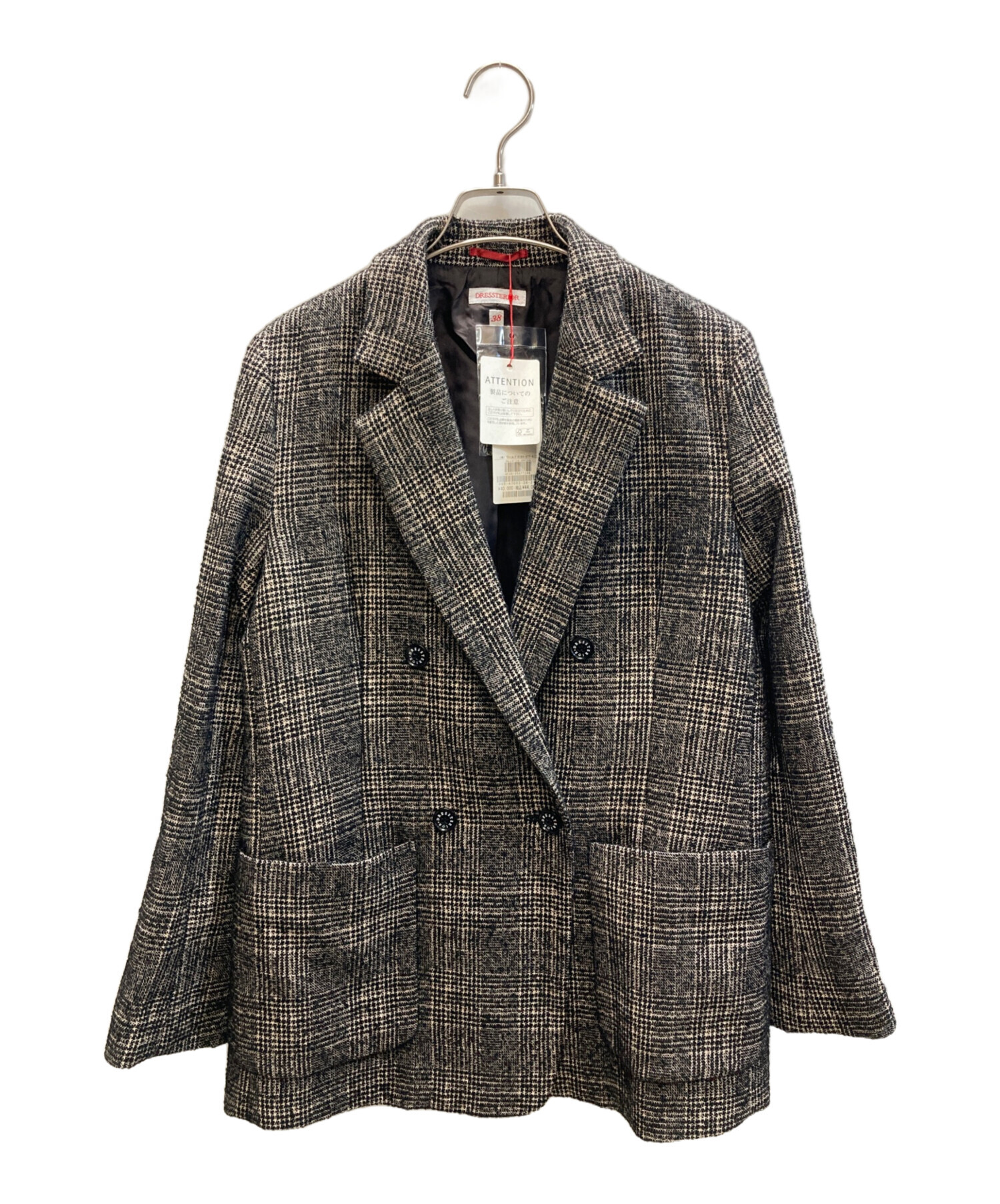 中古・古着通販】DRESSTERIOR (ドレステリア) ループチェックダブル