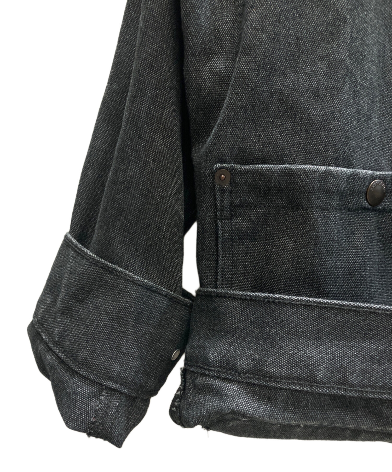 美品 パタゴニア patagonia ヘンプデニム カバーオール ジャケット 黒 中古・古着通販】Patagonia (パタゴニア) ヘンプデニム カバーオール