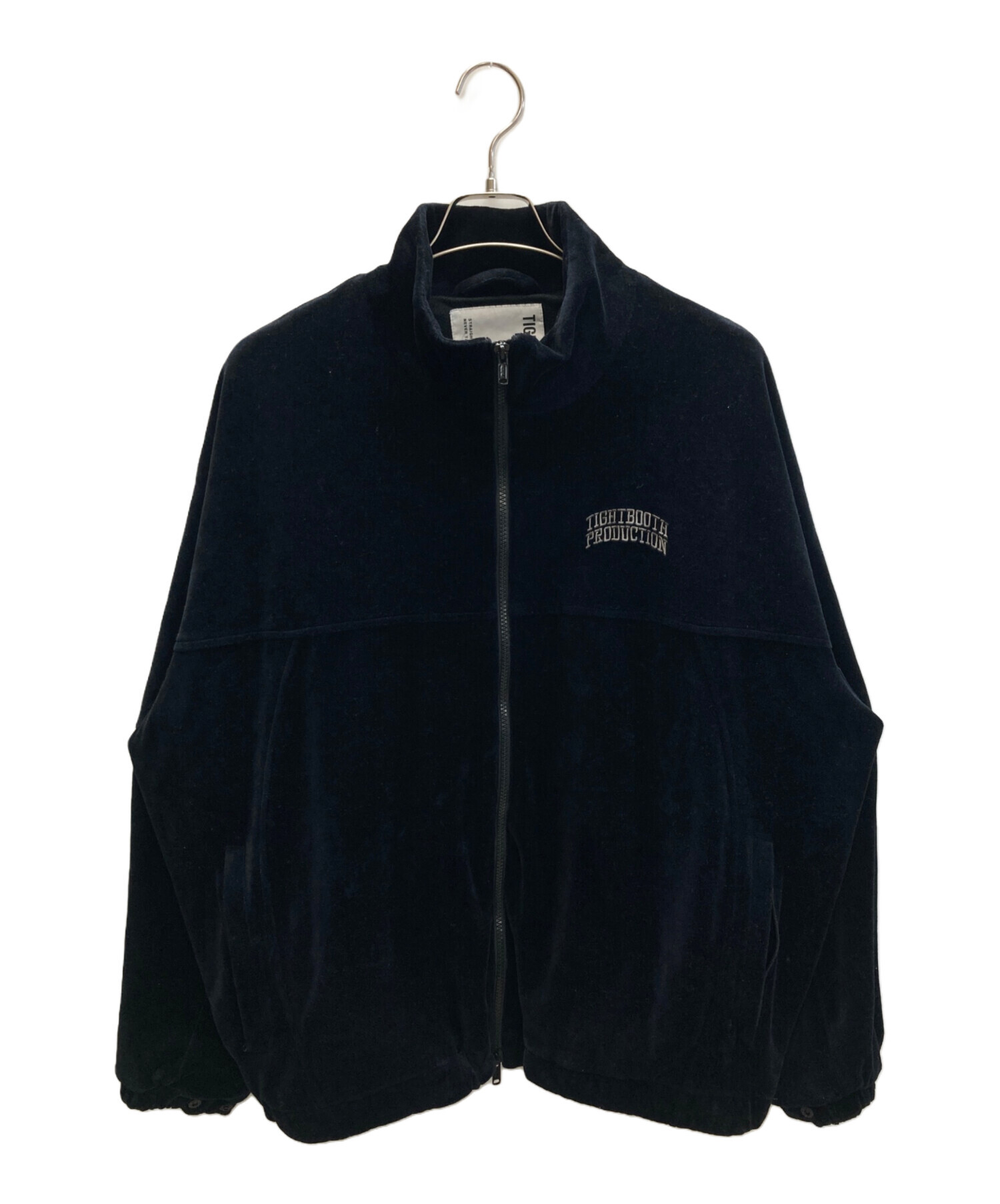 tightbooth VELOUR TRACK JACKET BLACK