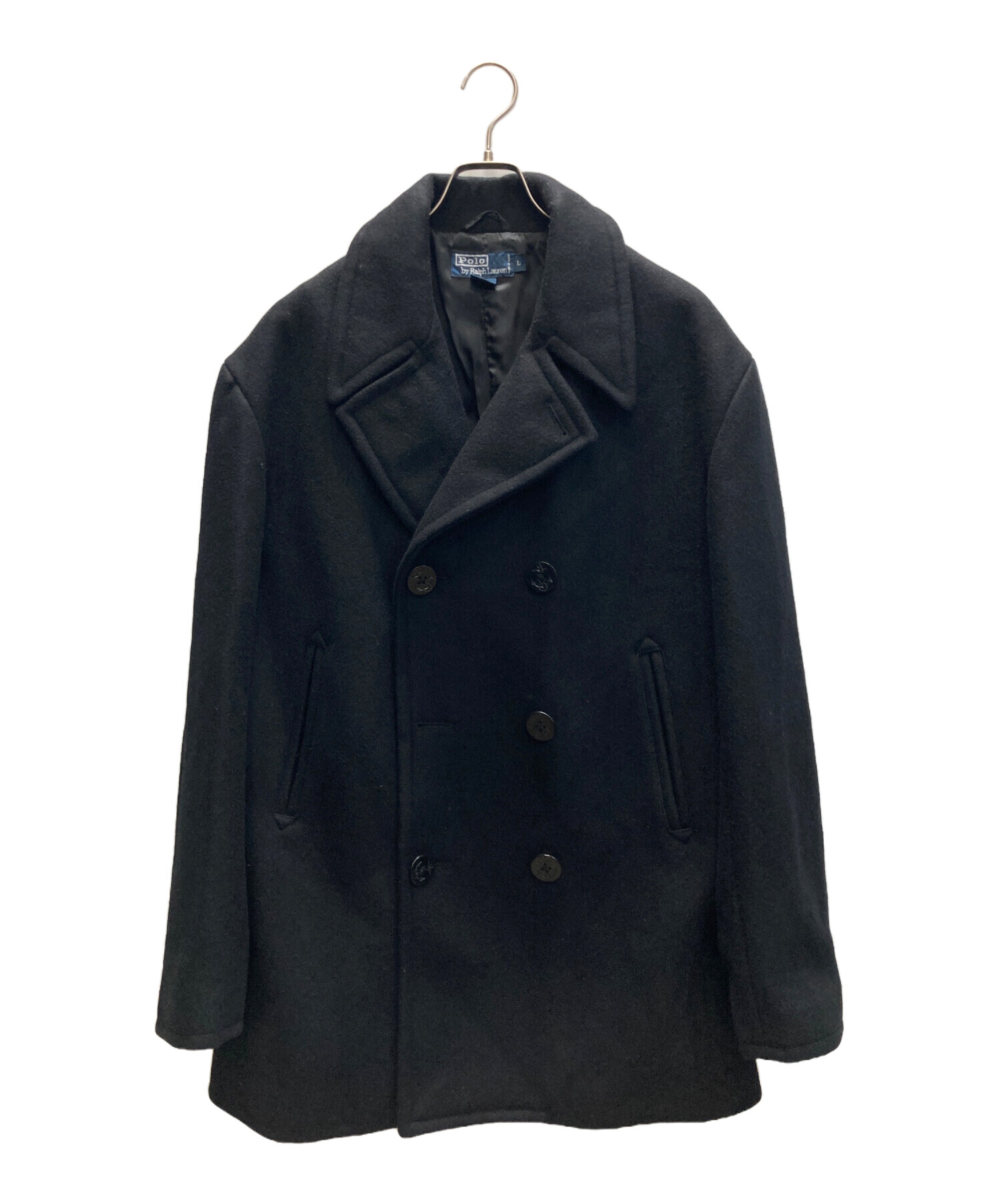 [レア品]Polo Ralph Lauren ブラック コート 中古・古着通販】POLO RALPH LAUREN (ポロ・ラルフローレン) Pコート