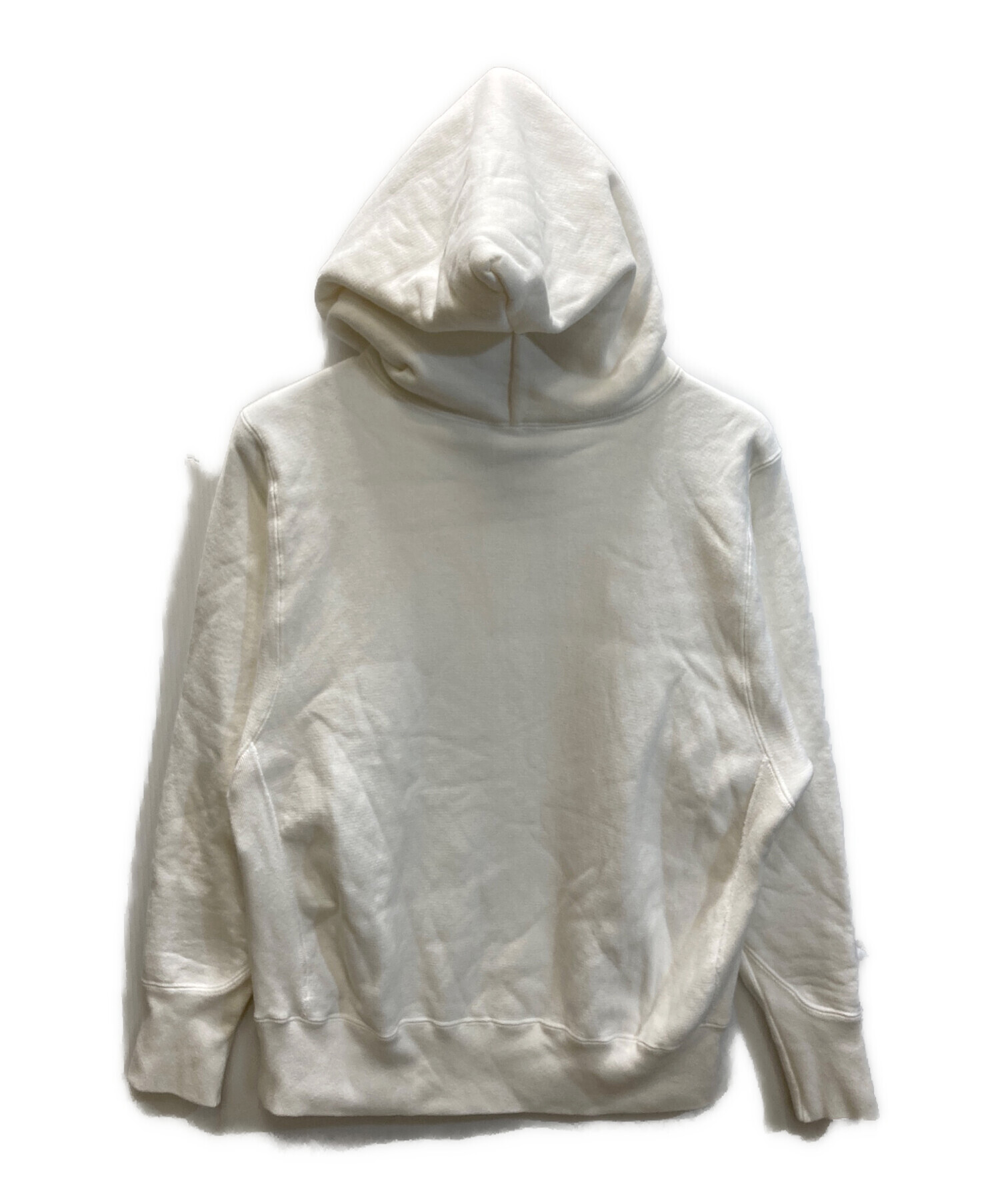 中古・古着通販】ATON (エイトン) GARMENT DYE URAKE HOODIE ホワイト 