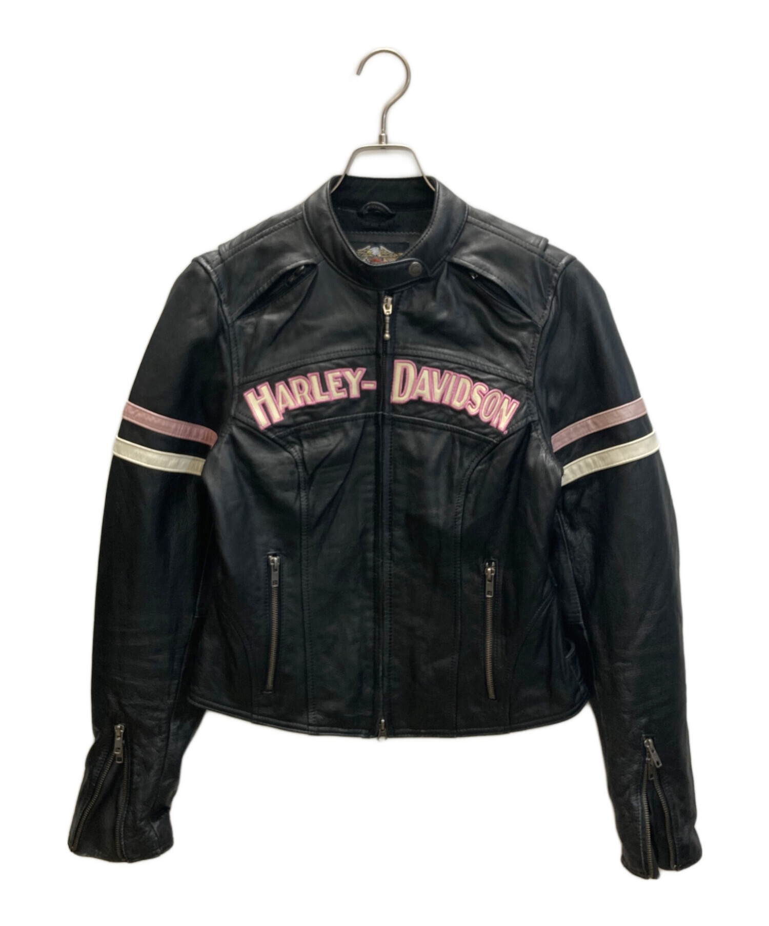 Harley-Davidson シングルライダースジャケット S ブラック 中古・古着通販】HARLEY-DAVIDSON (ハーレーダビッドソン) 00's