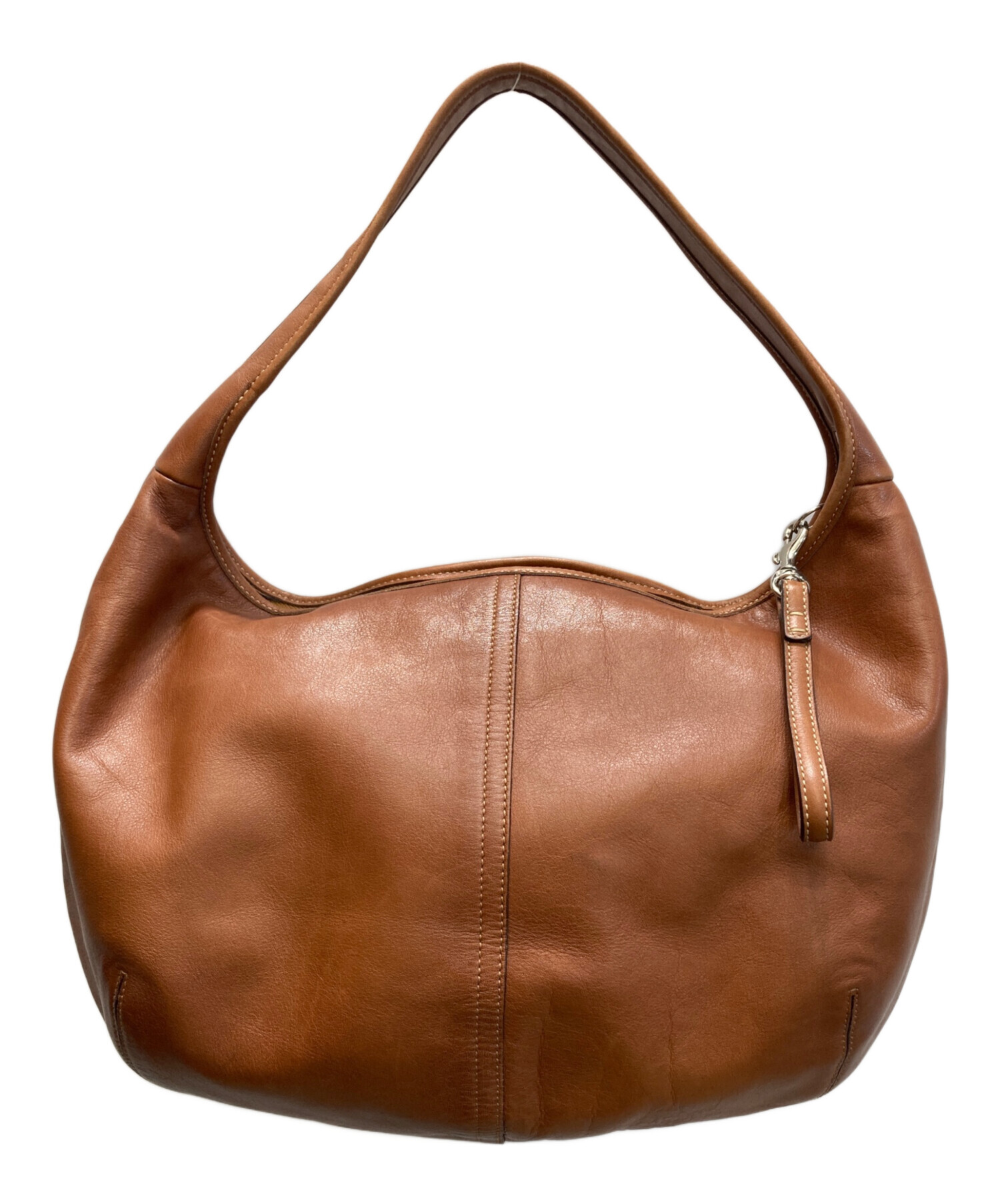 中古・古着通販】COACH (コーチ) レザーワンショルダーバッグ ブラウン