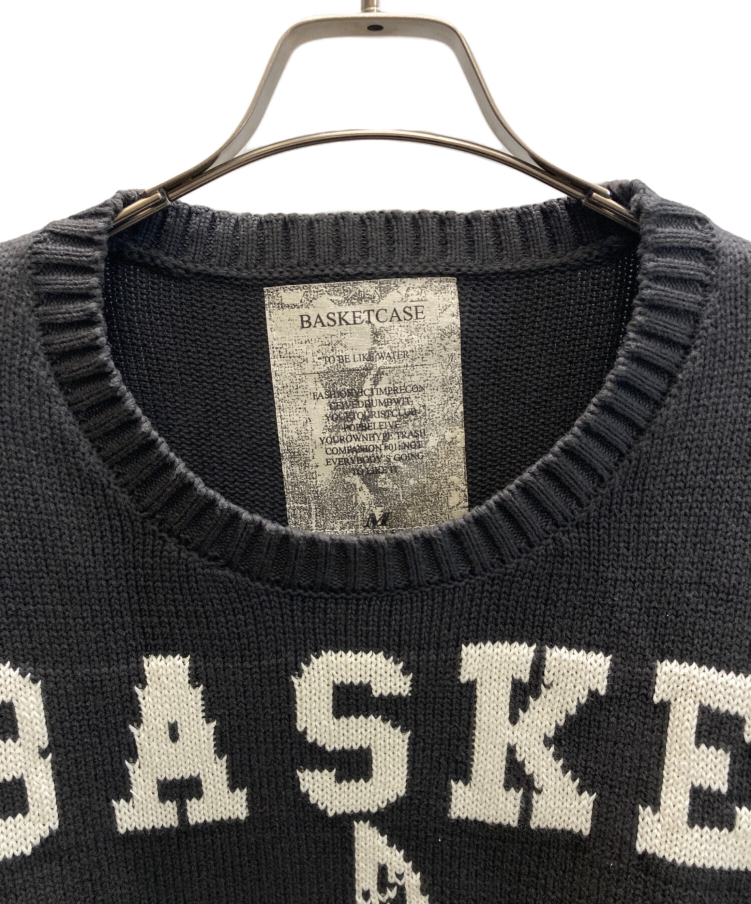 BASKETCASE RAW COLLEGE KNIT HOODIE BASKETCASE RAW COLLEGE KNIT HOODIE