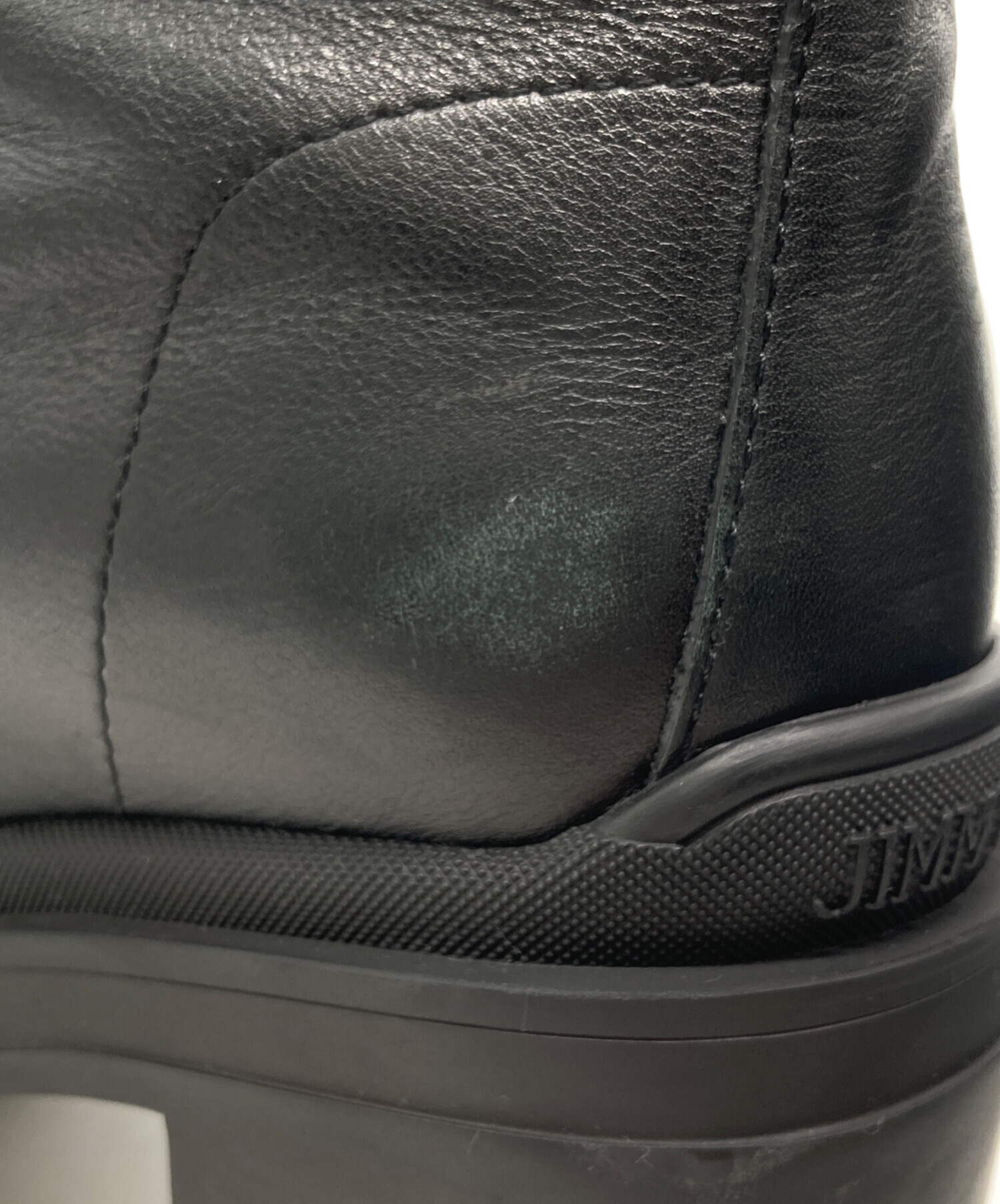 ジミーチュウ　ユージェニー 80 サイズ37 ユージェニー 80 ｜ブラック レザー・アンクルブーツ｜ジミー チュウ