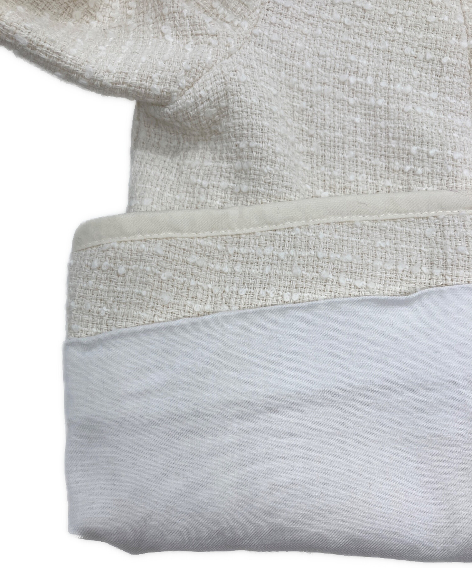 中古・古着通販】BRAHMIN (ブラーミン) ツイード ノーカラージャケット