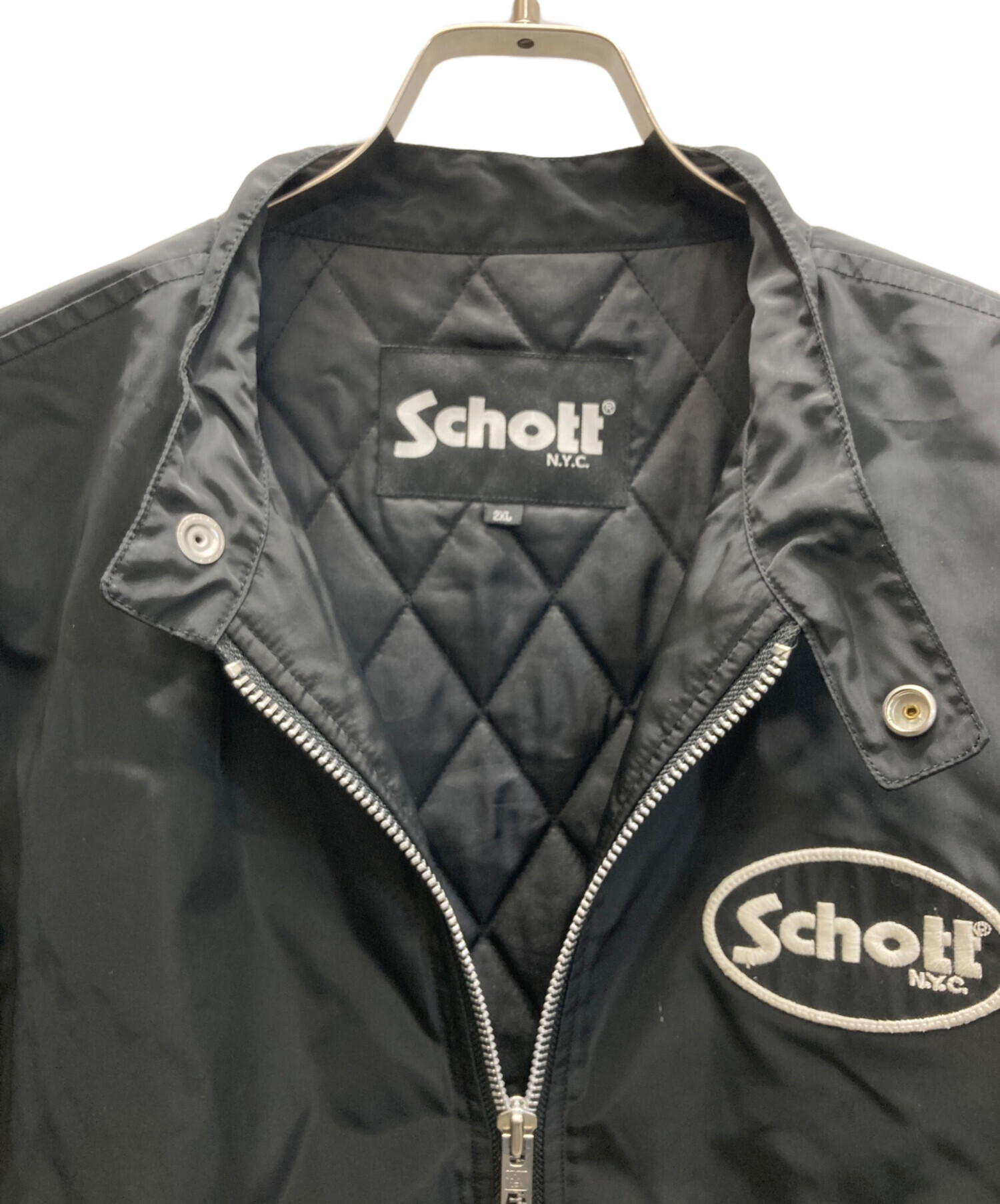 中古・古着通販】Schott (ショット) 中綿シングルライダースジャケット 