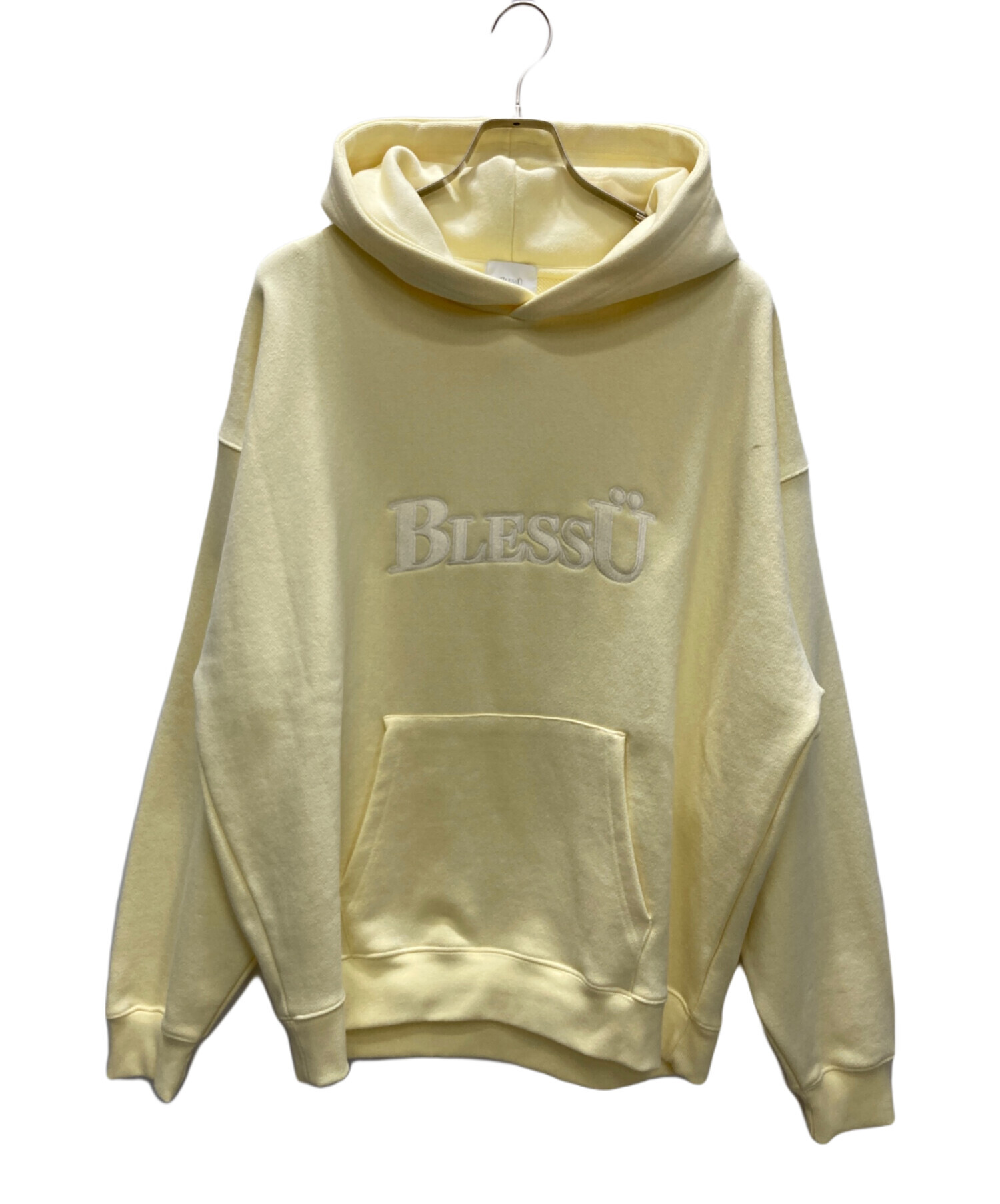 中古・古着通販】BLESSU (ブレスユー) BU logo hoodie イエロー サイズ 