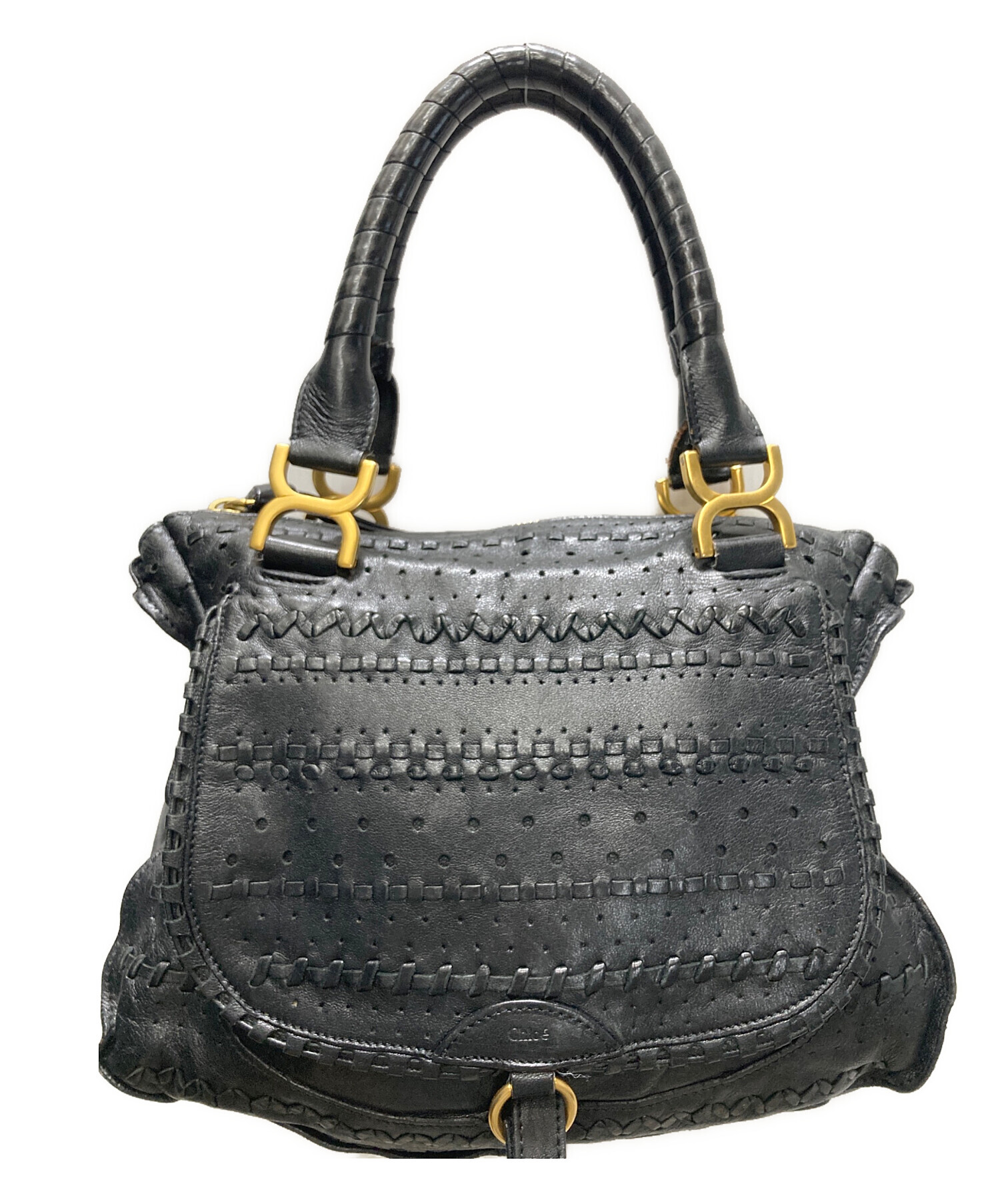 中古・古着通販】Chloe (クロエ) マーシー ハンドバッグ ブラック 