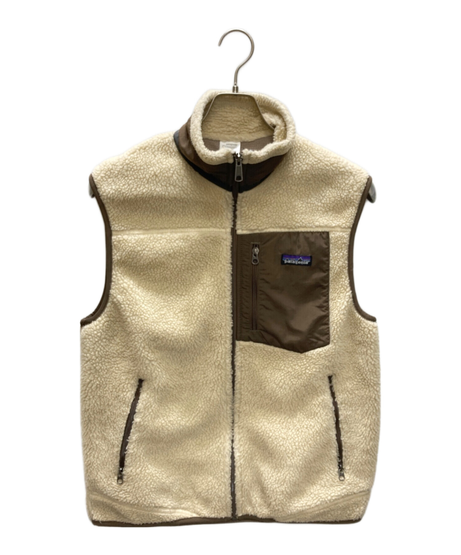 【新品】patagonia フリース ベスト ベージュ 中古・古着通販】Patagonia (パタゴニア) フリースベスト ベージュ
