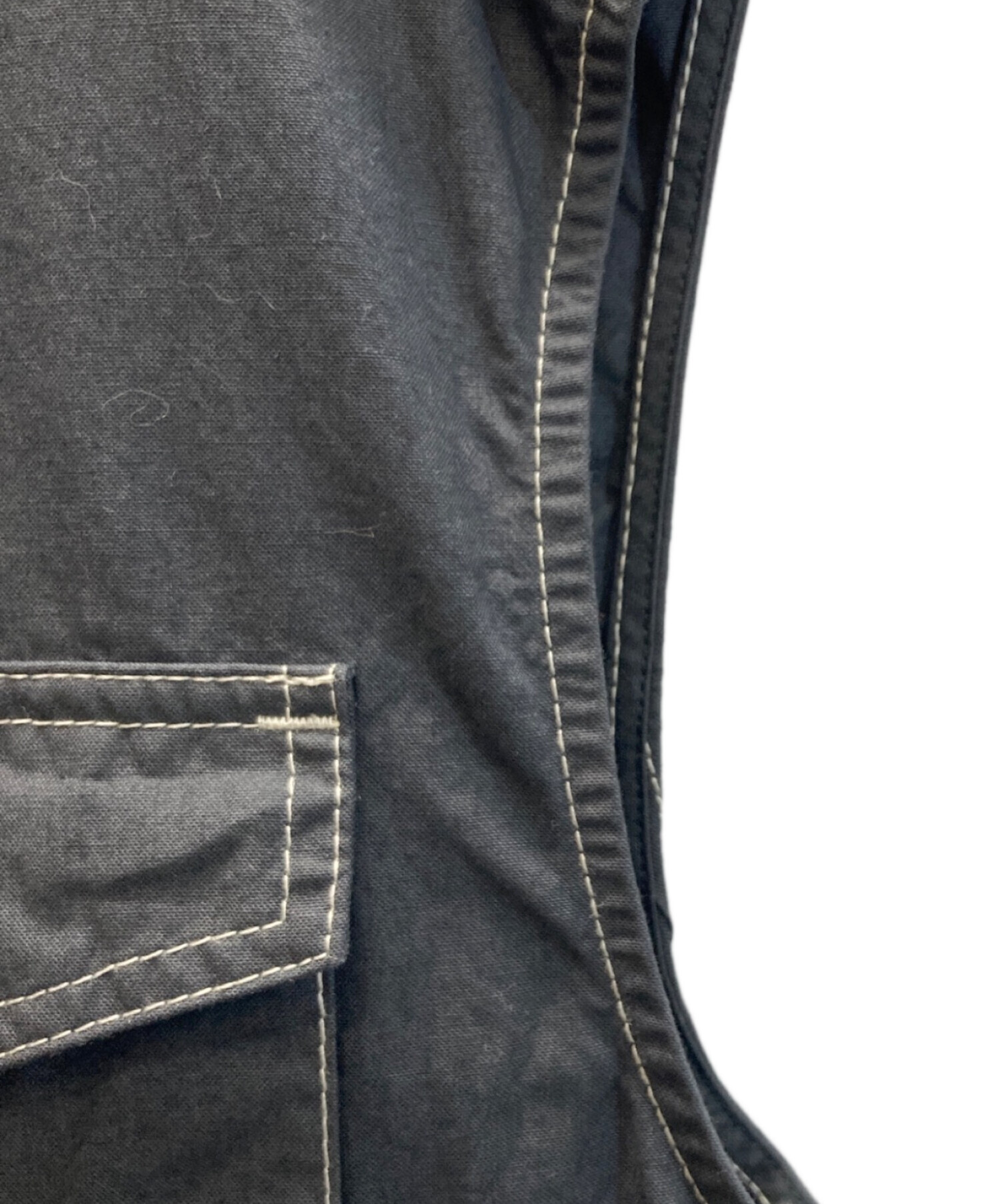 新品 Spick&Span カラーステッチミリタリーロングジレ グレー カラーステッチミリタリーロングジレ（ベスト）｜Spick and Span