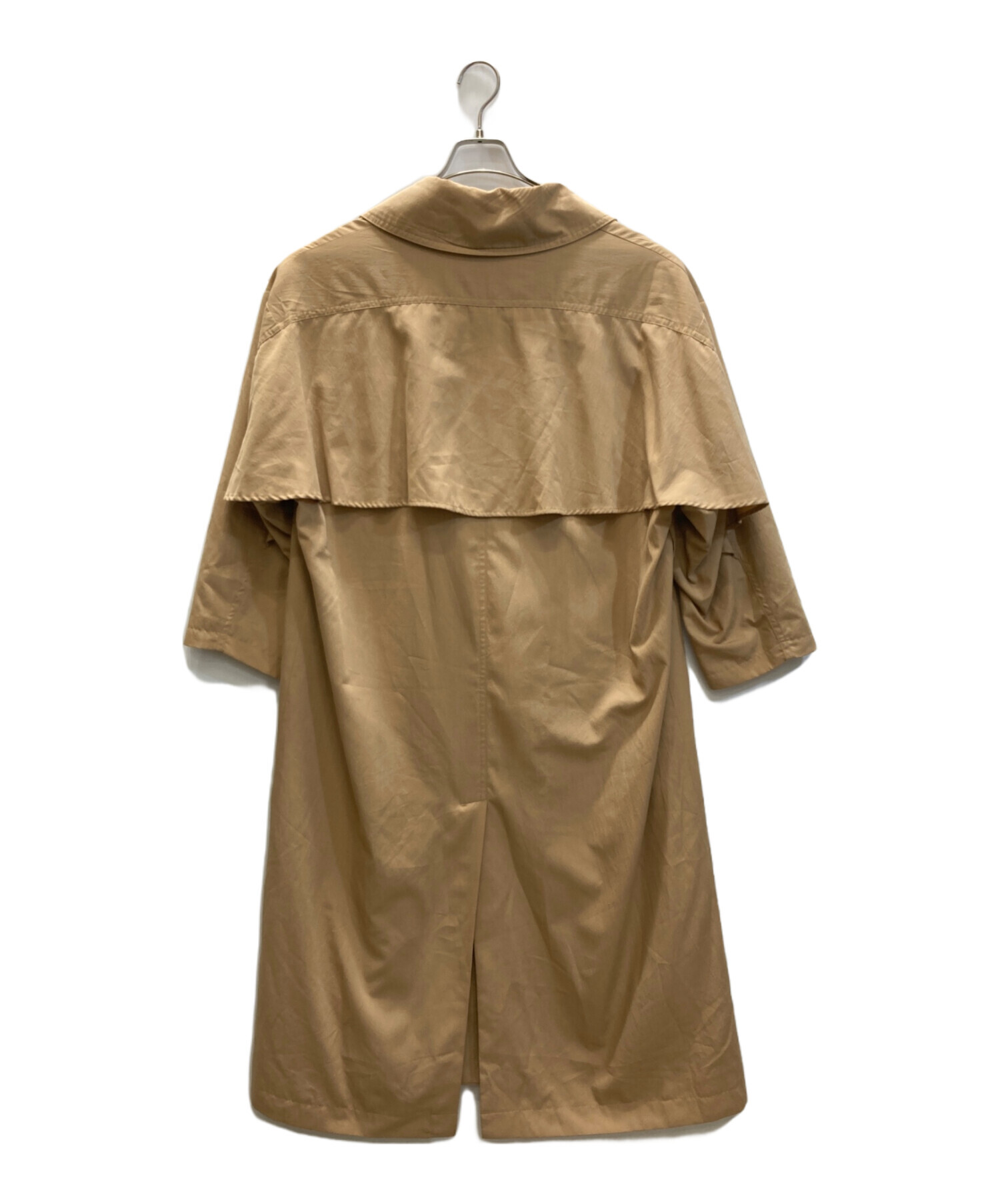 中古・古着通販】CLANE (クラネ) BACK FRILL TRENCH COAT ベージュ
