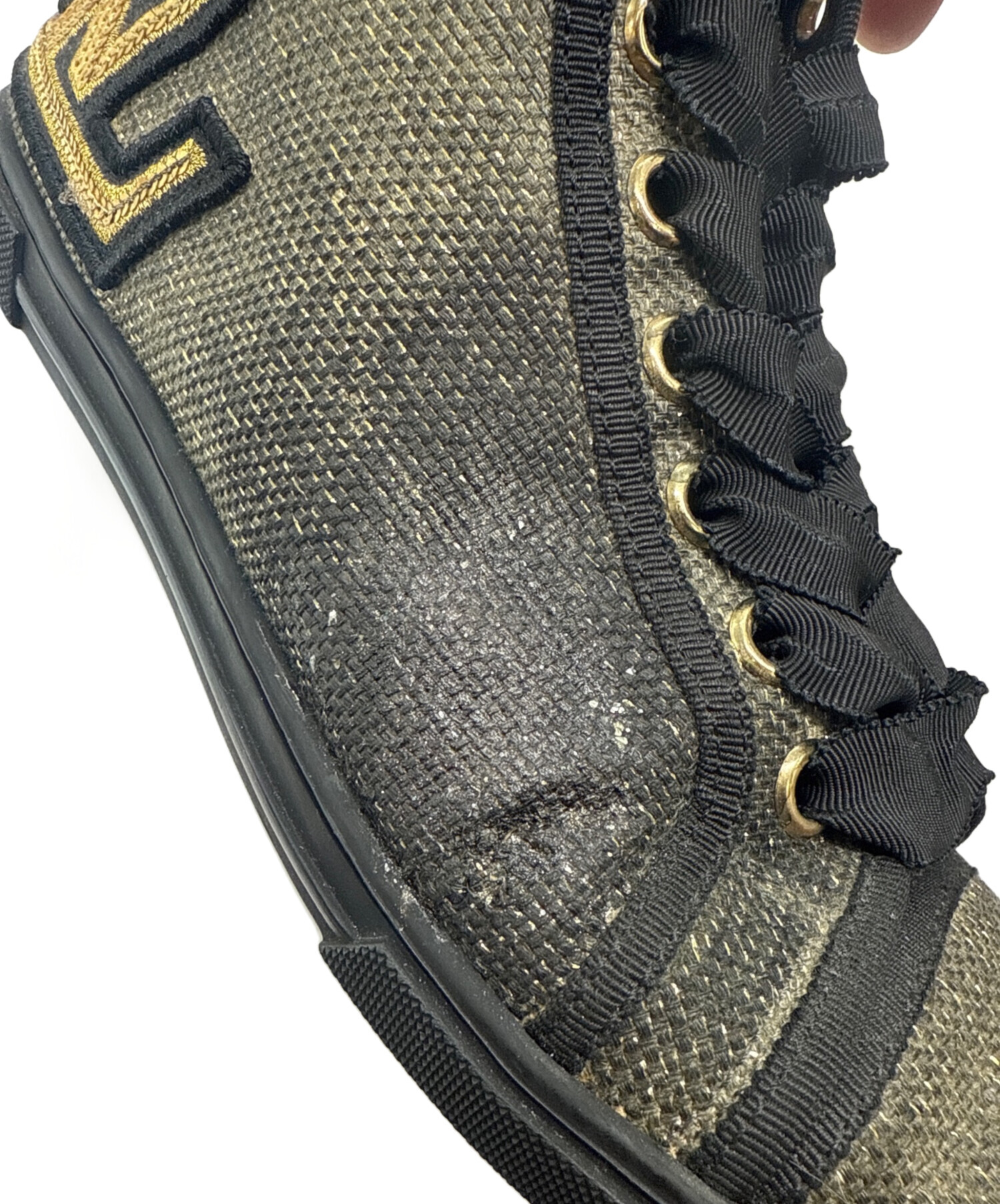 中古・古着通販】LOUIS VUITTON (ルイ ヴィトン) LVロゴ ハイカット