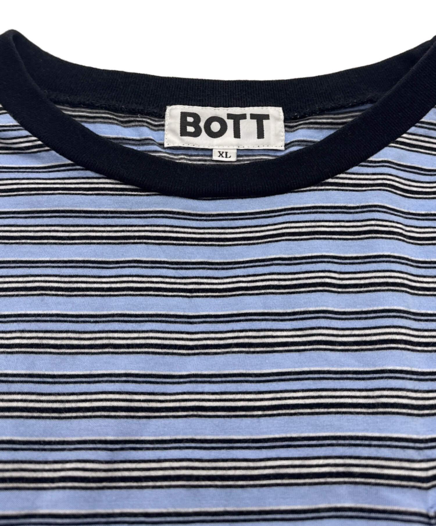 中古・古着通販】BoTT (ボット) ボーダーポケットTシャツ ブルー 