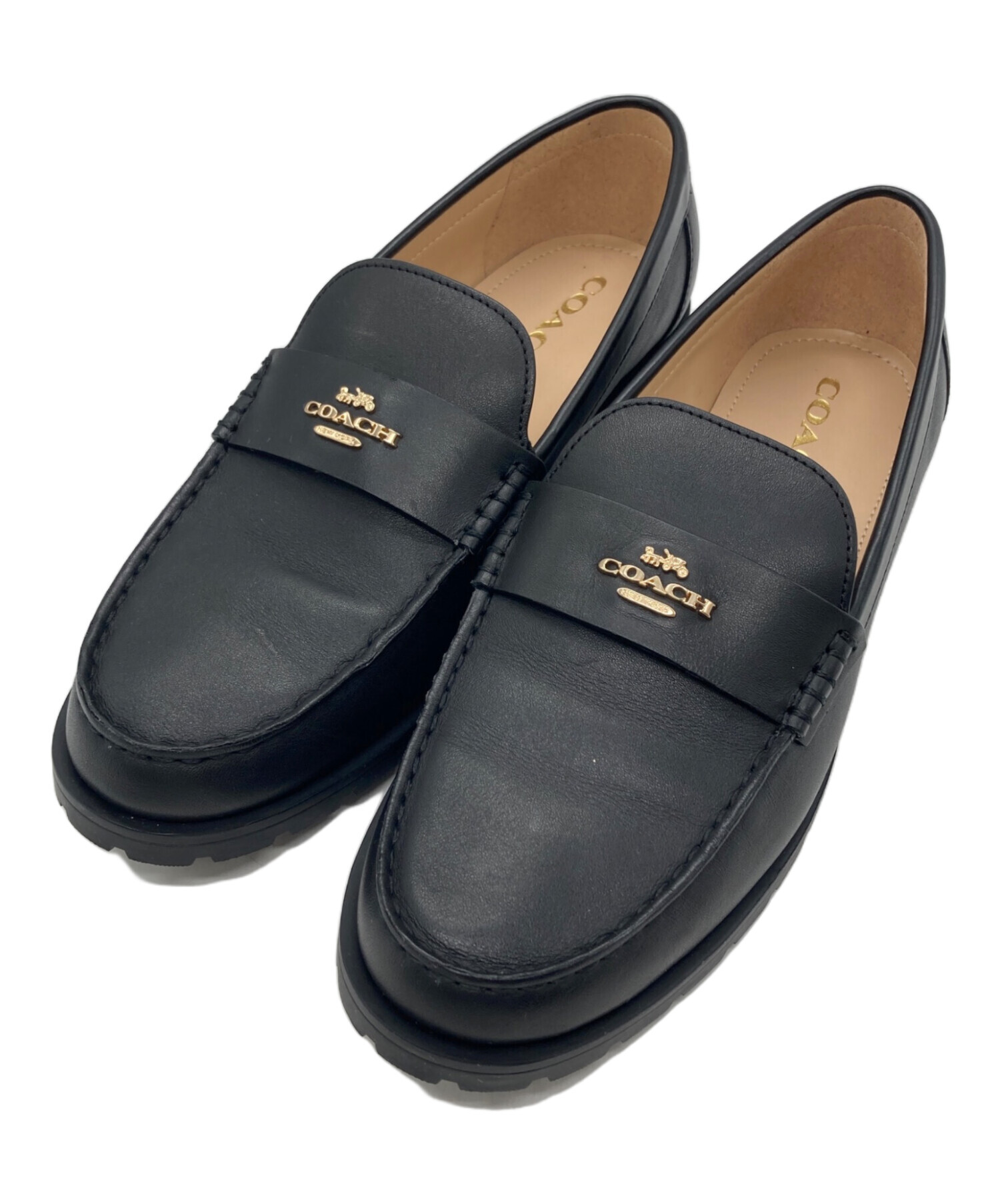 COACH ブラック ローファー　ジャニーローファー　24cm 中古・古着通販】COACH (コーチ) ジャニーローファー ブラック サイズ