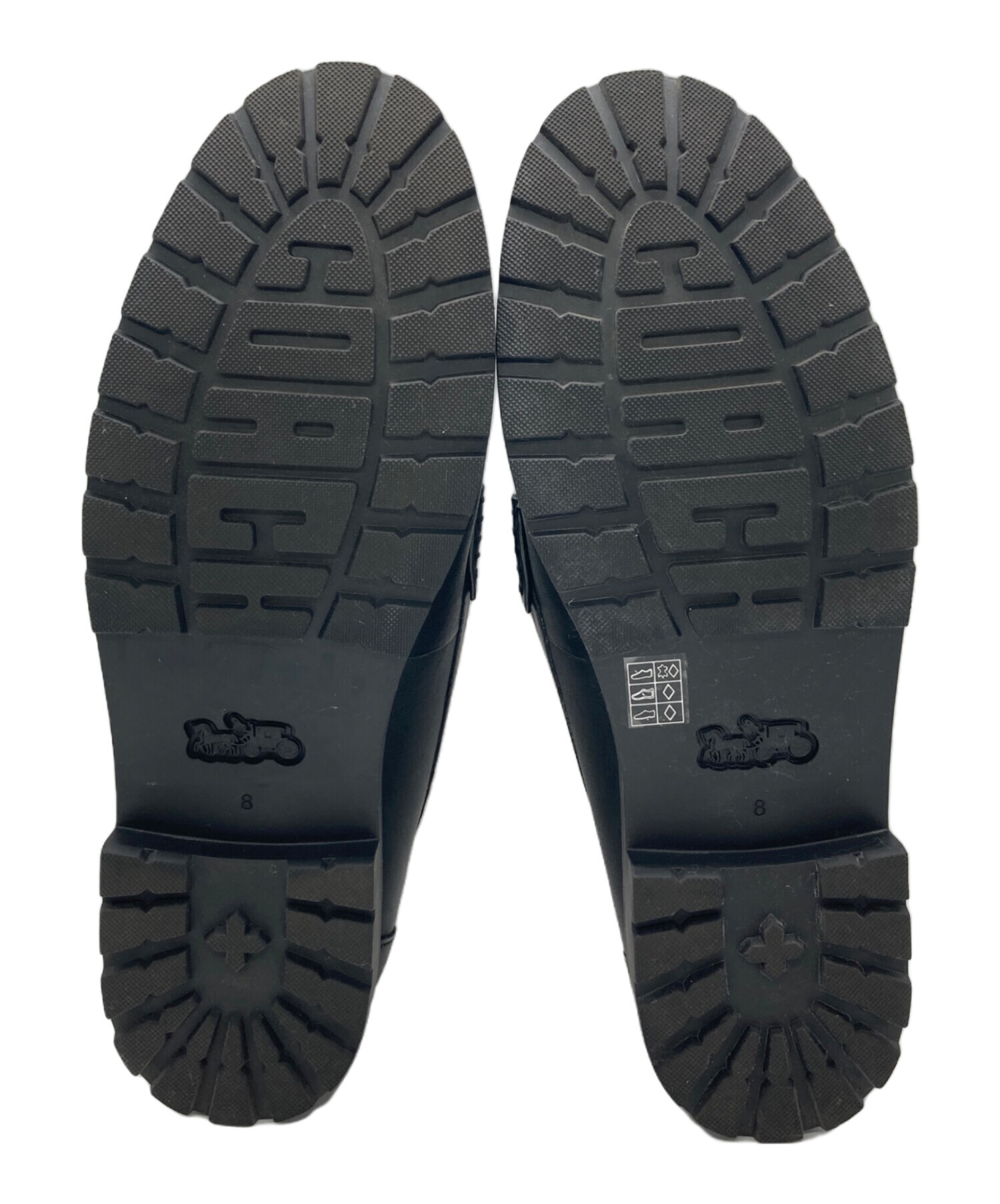 中古・古着通販】COACH (コーチ) ジャニーローファー ブラック サイズ