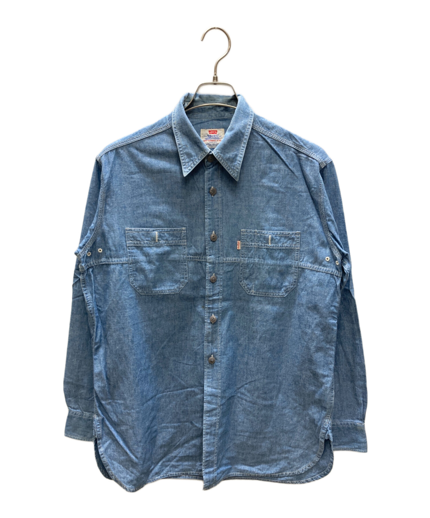 中古・古着通販】LEVI'S (リーバイス) シャンブレーワークシャツ 中古・古着通販】LEVI'S (リーバイス) シャンブレーワークシャツ