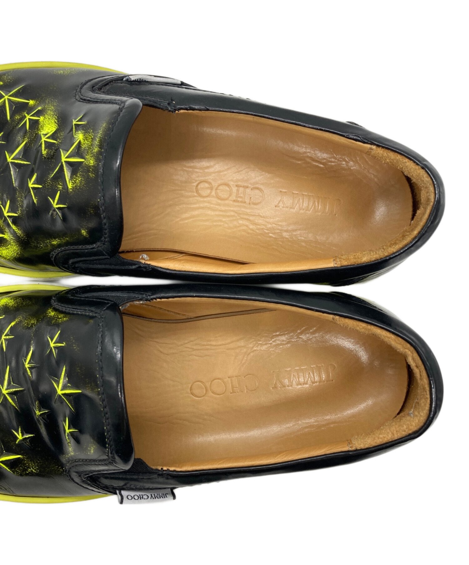 中古・古着通販】JIMMY CHOO (ジミーチュウ) スタッズスリッポン 
