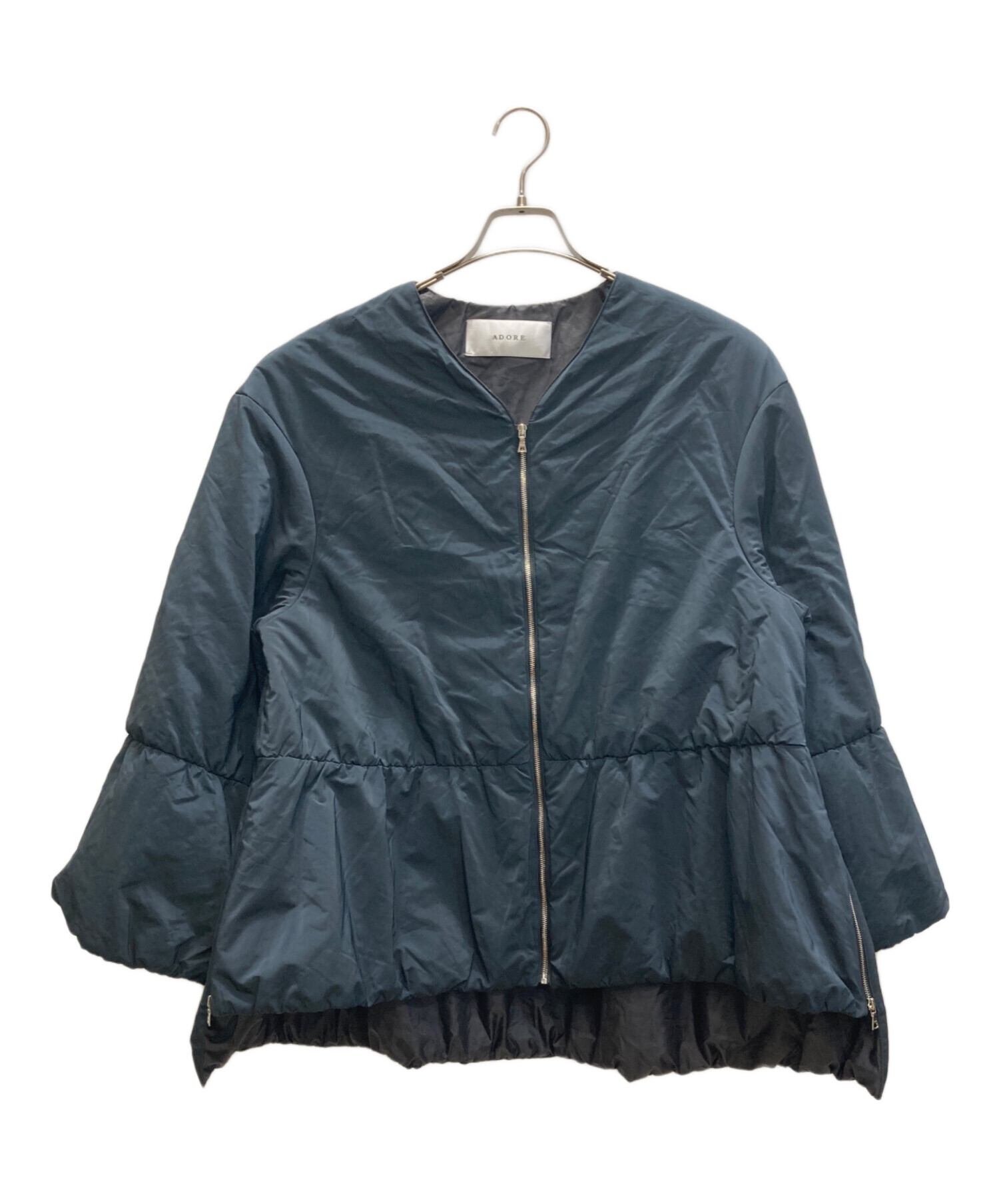 ADORE アドーア コート アウター 38 ネイビー ジャケット 美品 ADORE
