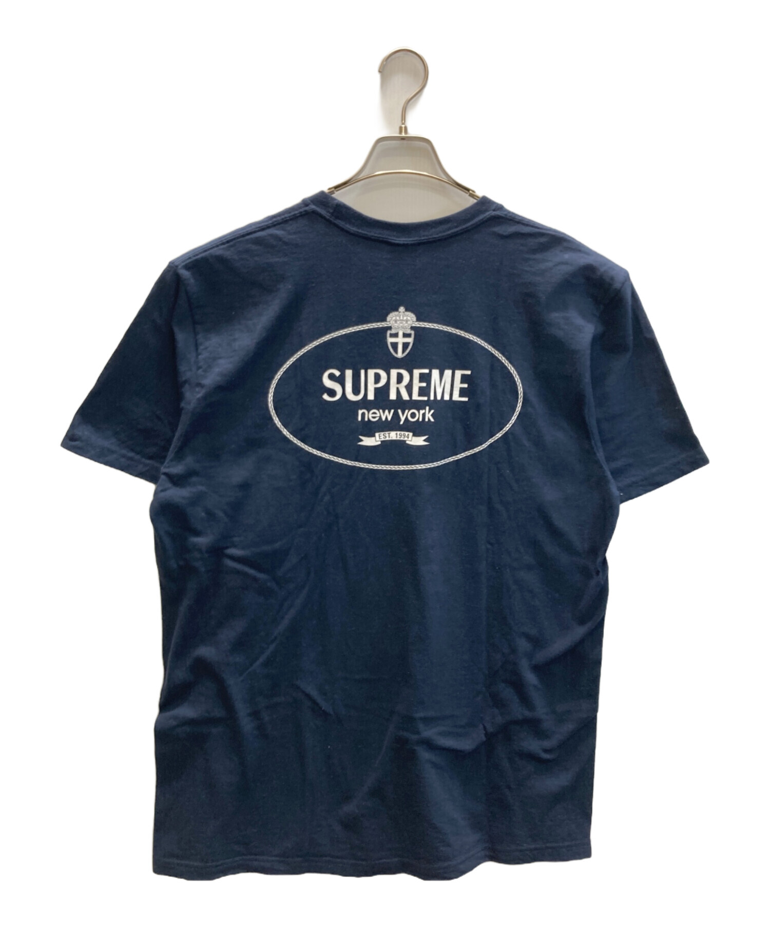 SUPREME CREST TEE Tシャツ ネイビー M Supreme T-Shirt Size M: 94 Crest Graphic