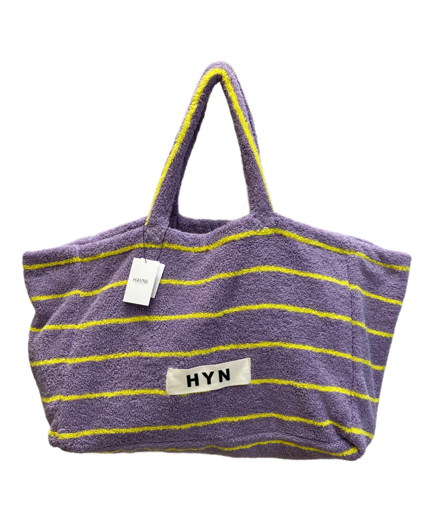 中古・古着通販】HAYNI. (ヘイニ) タオルトートバッグ パープル 未使用 