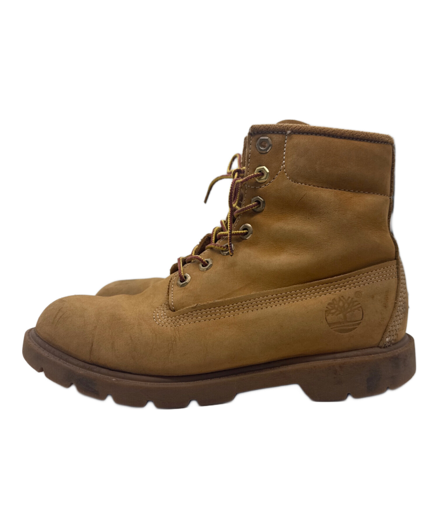 ティンバーランド 8.5 26.5cm 6IN ベーシックブーツ ウィート ヌバック メンズ 箱付き TIMBERLAND 古着 ティンバーランド Timberland 6インチベーシックブーツ