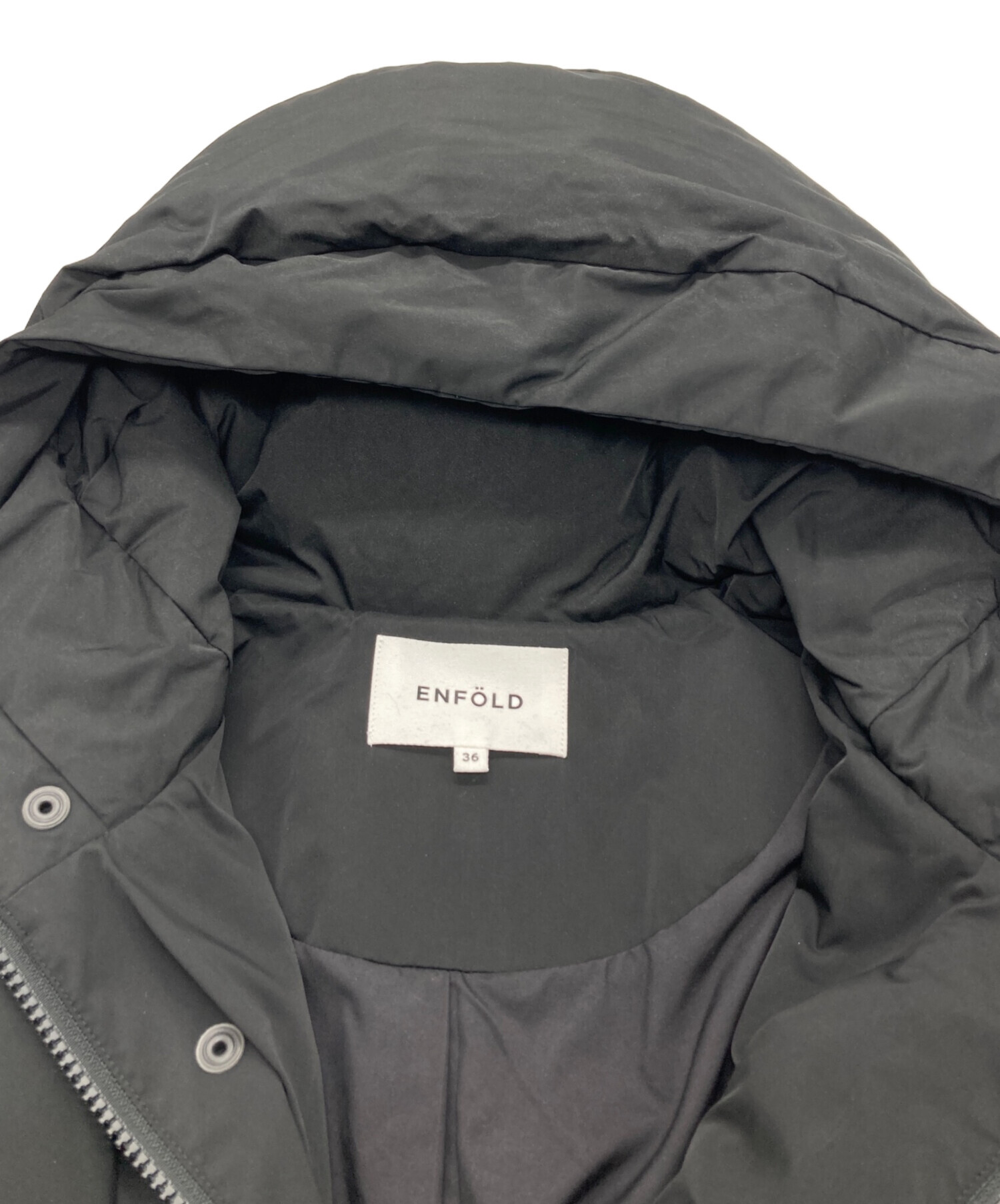 中古・古着通販】ENFOLD (エンフォルド) PEツイル WOOL×ダウンコート