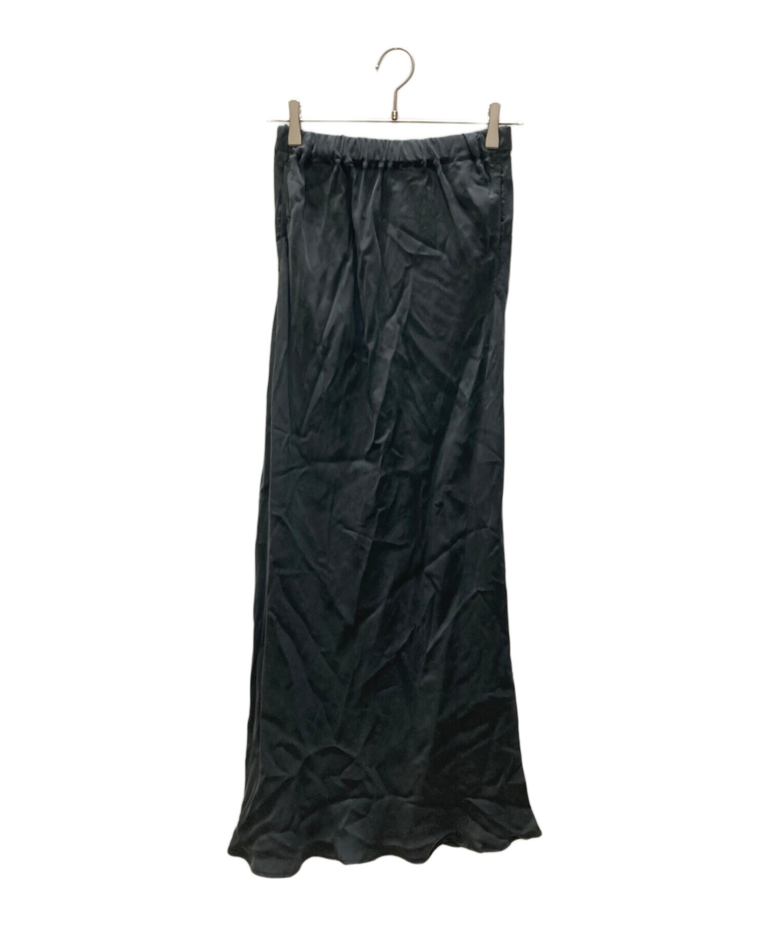 中古・古着通販】kagure (カグレ) キュプラスカート ブラック サイズ:S