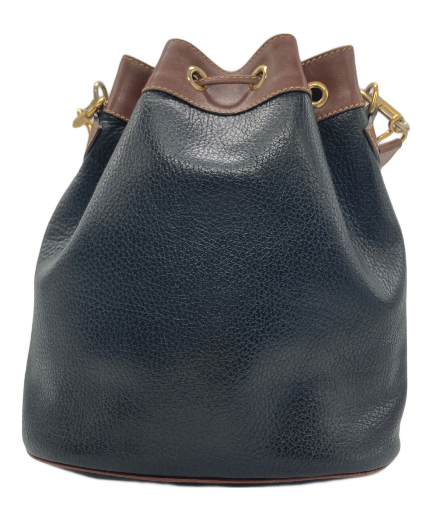 中古・古着通販】GUCCI (グッチ) 巾着ショルダーバッグ ブラック 