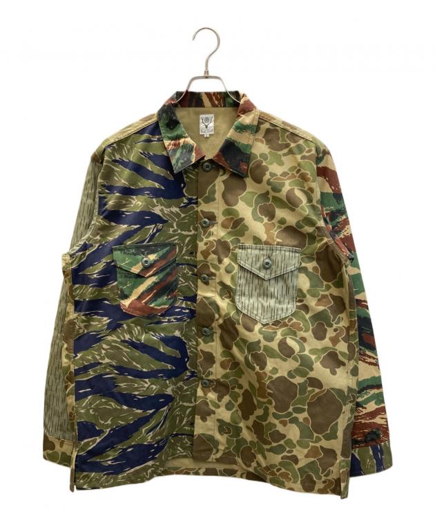 South2 West8 カモフラージュ ミリタリーシャツ South2 West8 Hunting Shirt – Printed Flannel / Camouflage