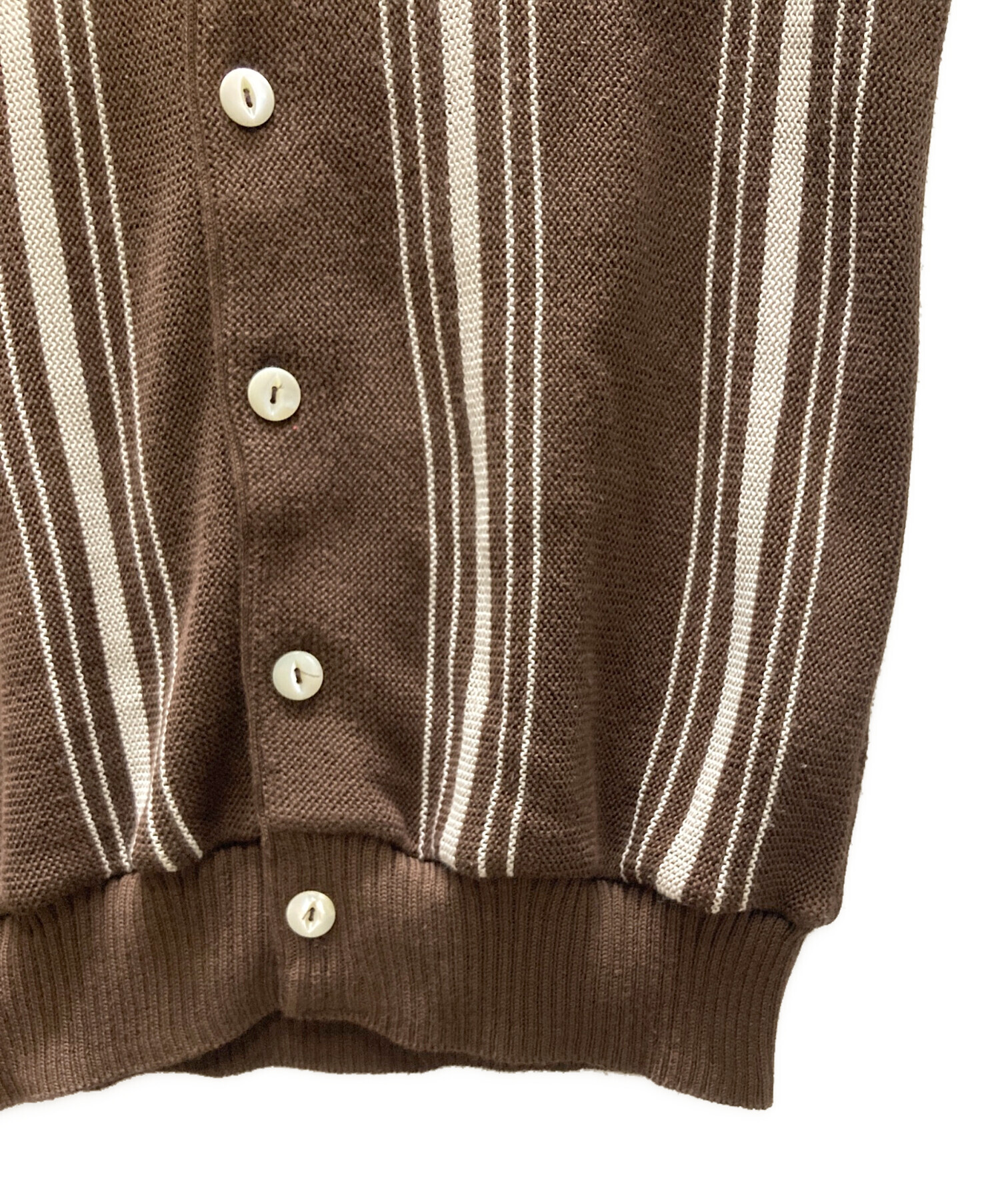 中古・古着通販】Needles (ニードルズ) V Neck Cardigan Purl Stitch 