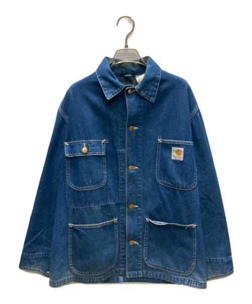 カーハート　カバーオール　星タグ　90s 40's Carhartt ハートタグ デニムカバーオール 極上雰囲気 実寸(46位