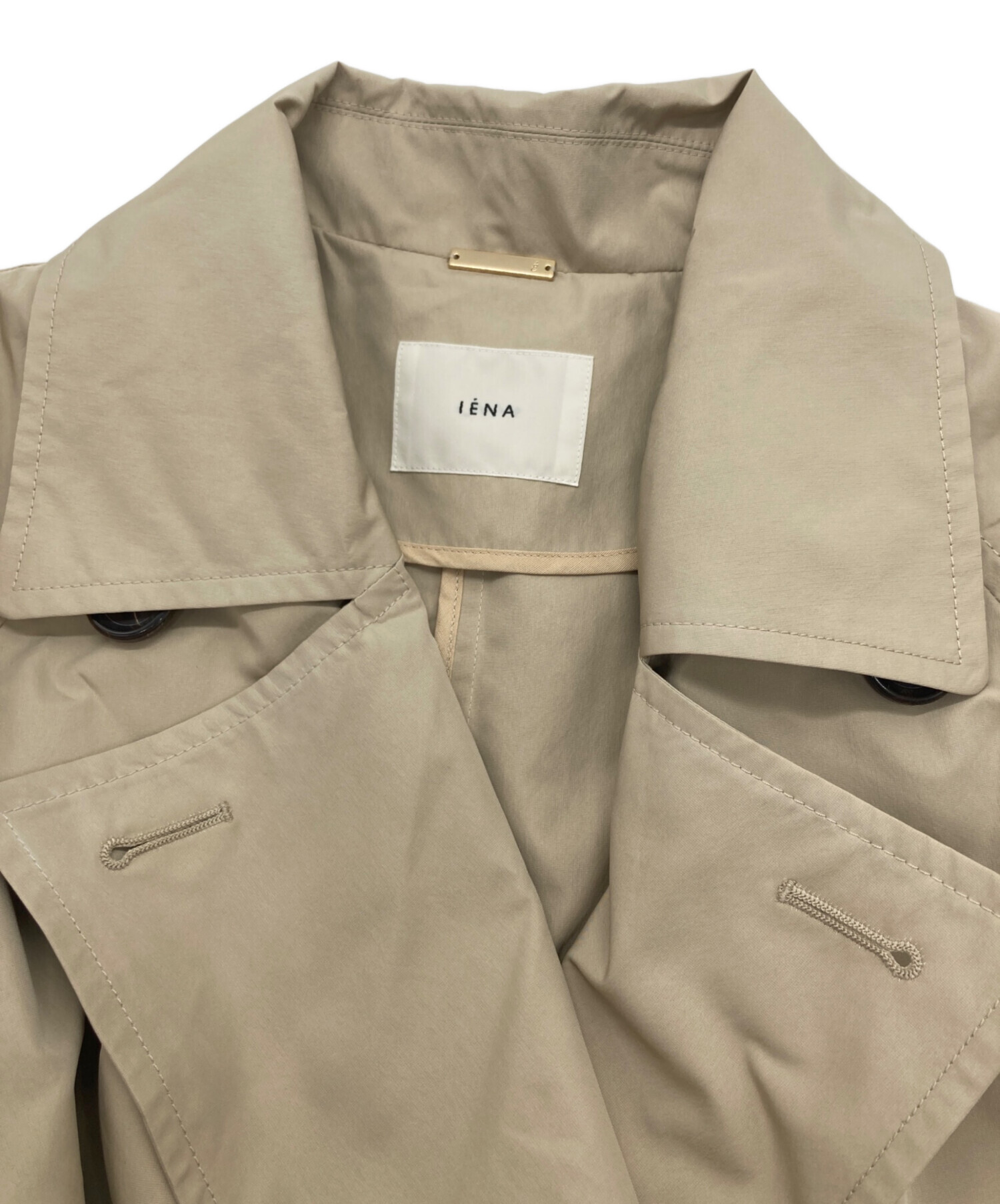 中古・古着通販】IENA (イエナ) ハーフトレンチコート ベージュ サイズ