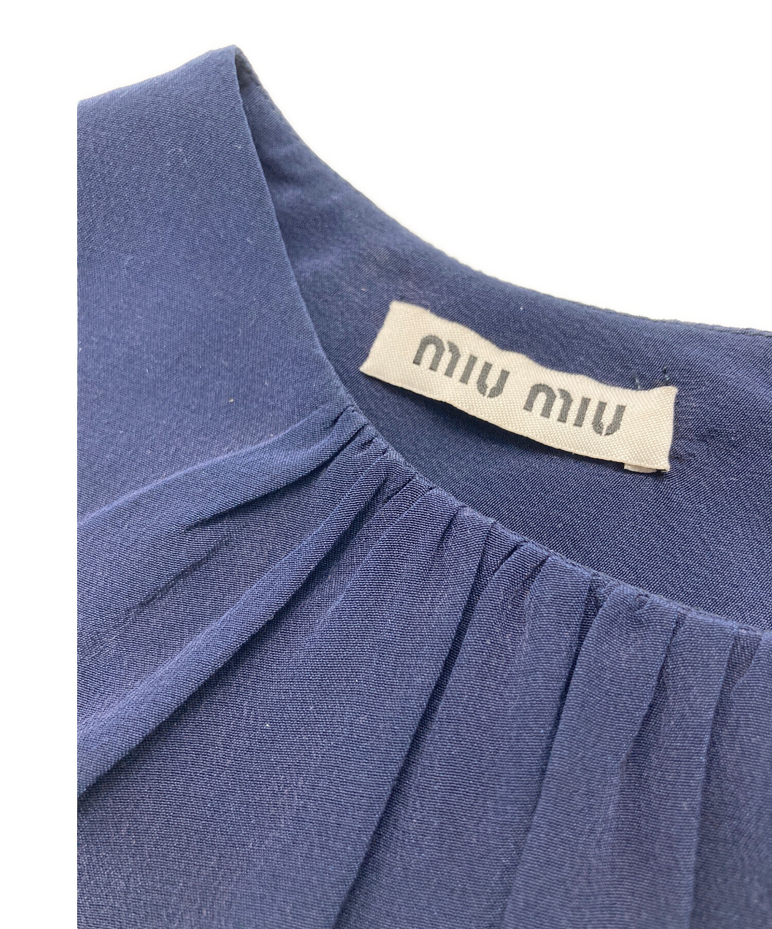 中古・古着通販】MIU MIU (ミュウミュウ) ノースリーブシルクブラウス