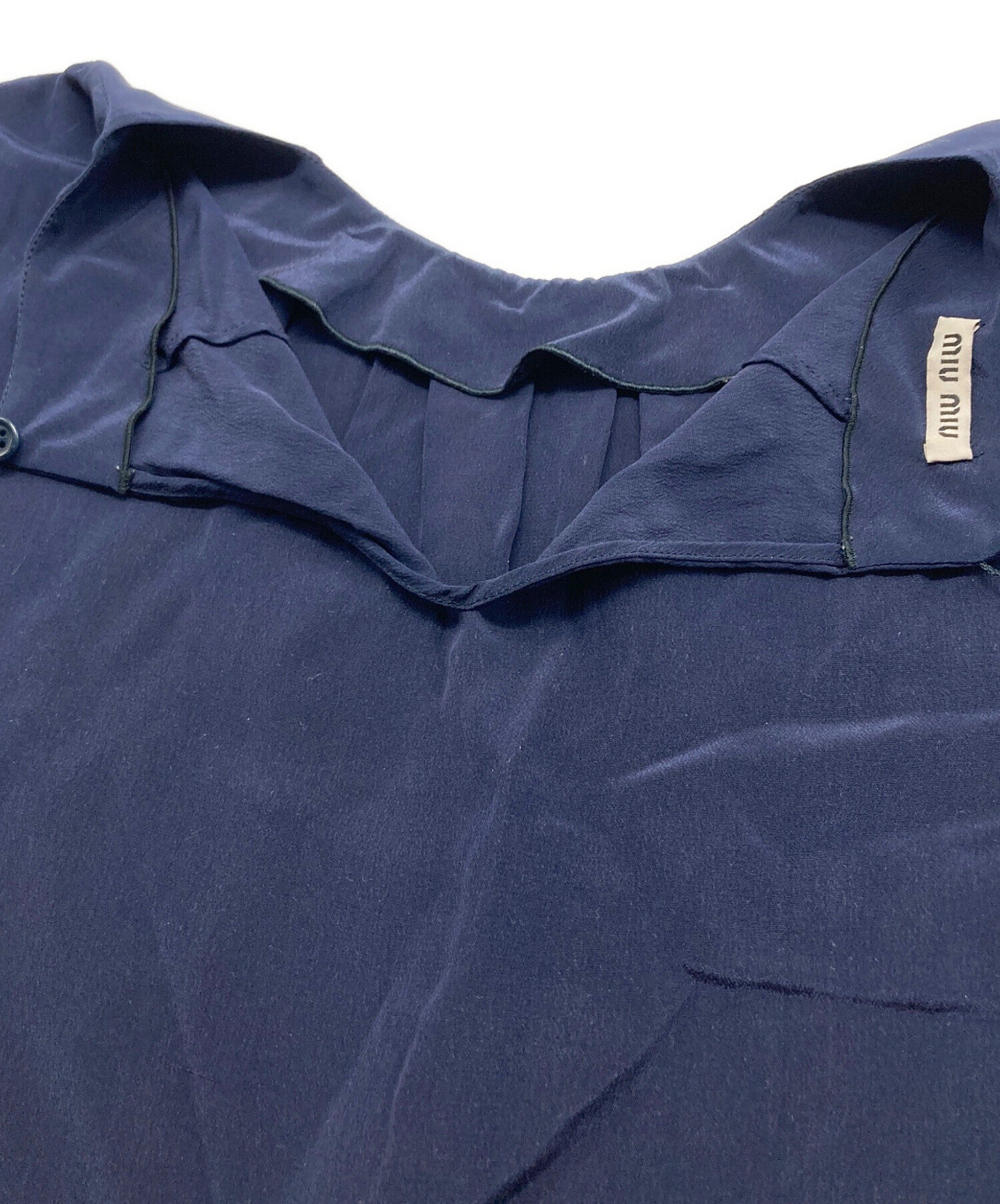 中古・古着通販】MIU MIU (ミュウミュウ) ノースリーブシルクブラウス 