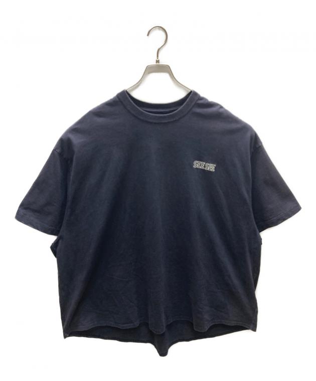 中古・古着通販】SEESEE (シーシー) スーパービッグTシャツ ネイビー