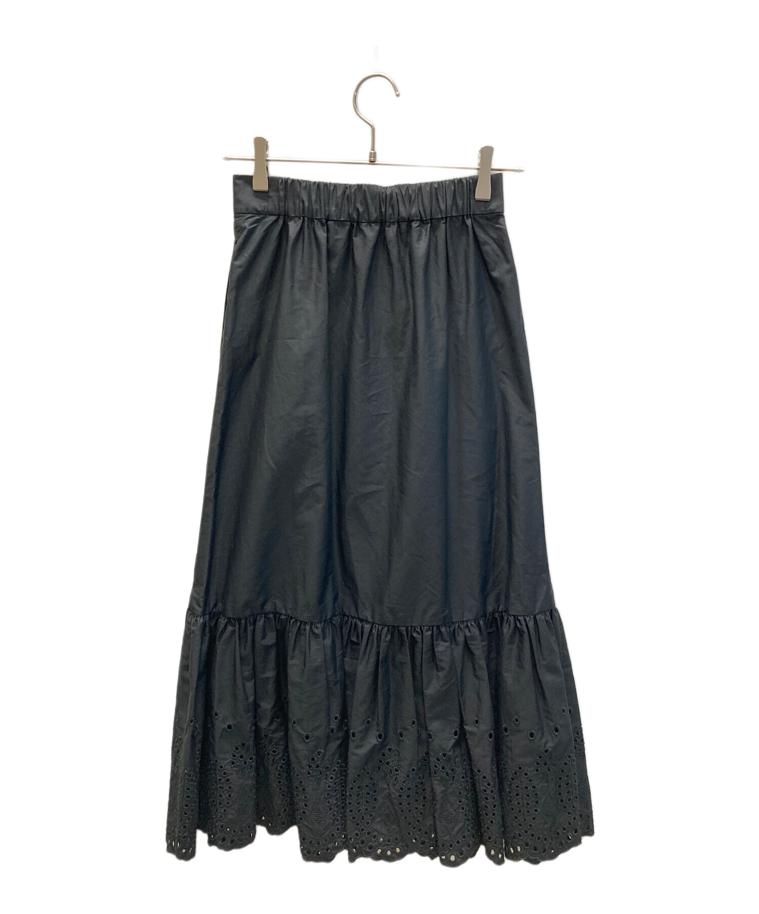 ❤︎新品・未着用！BEAMSコットンエンブロイダリースカート❤︎38（Mサイズ）❤︎ 古き良き手刺繍の風合いをプリントで再現しました！｜ビームス