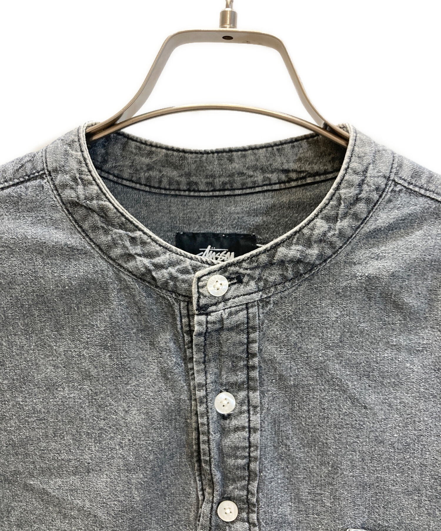 中古・古着通販】stussy (ステューシー) プルオーバーシャンブレー