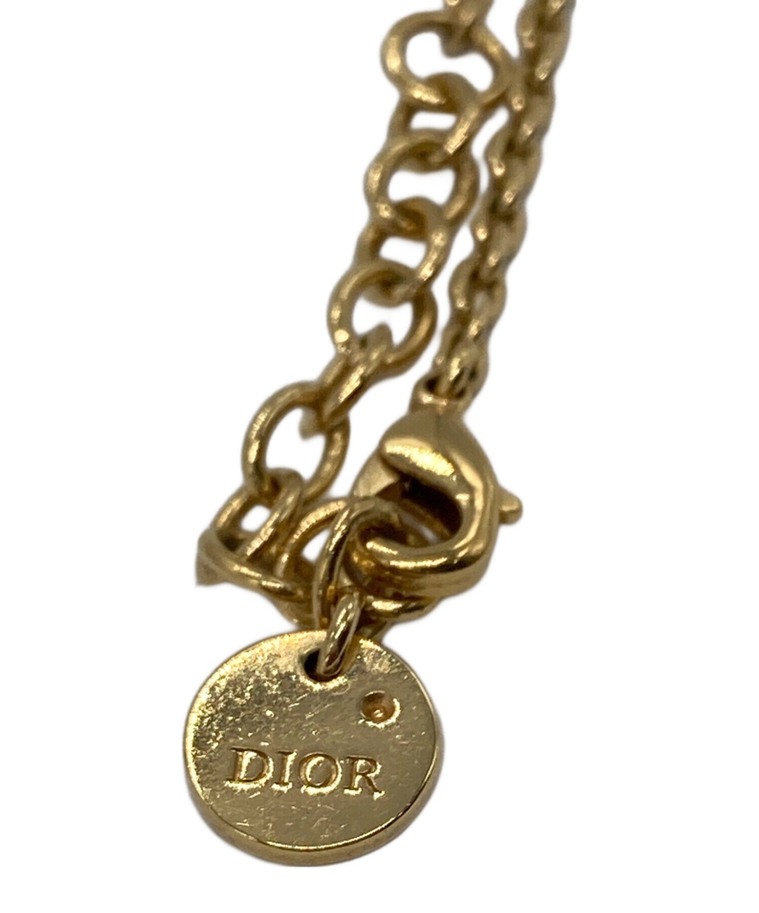 中古・古着通販】Dior (ディオール) PETIT CD ネックレス ゴールド
